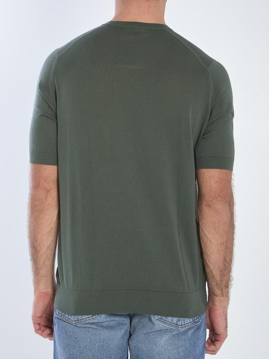 John Smedley JOHN SMEDLEY Men T-Shirts KEMPTON GREEN Size US XL / EU 56 / 4 - 4 Thumbnail