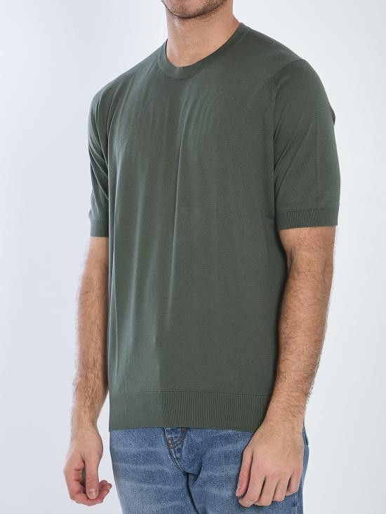 John Smedley JOHN SMEDLEY Men T-Shirts KEMPTON GREEN Size US XXL / EU 58 / 5 - 2 Thumbnail