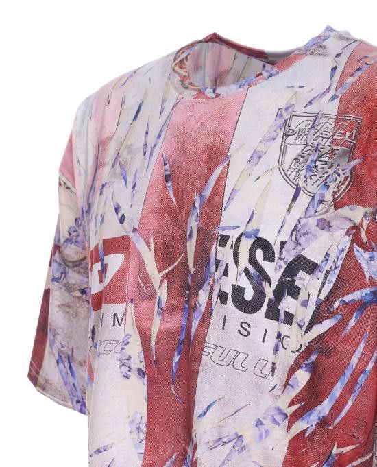 Diesel DIESEL Men T-Shirts A19648 0HGBY42AA Red Size US L / EU 52-54 / 3 - 4 Thumbnail