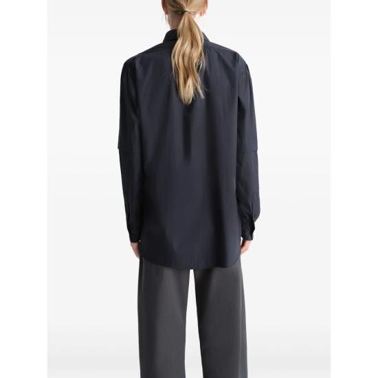 Lemaire LEMAIRE Women Shirts SH1149 LF588 BK995 BLACK Size S / US 4 / IT 40 - 2 Thumbnail