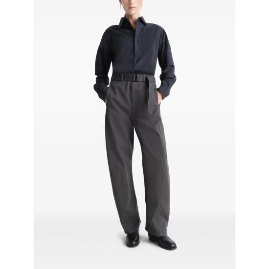 Lemaire LEMAIRE Women Shirts SH1149 LF588 BK995 BLACK Size S / US 4 / IT 40 - 3 Thumbnail