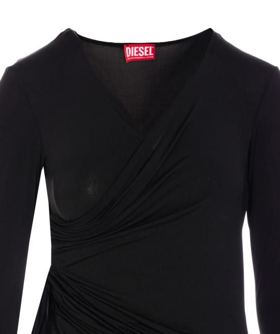 Diesel DIESEL Women Sweater A18920 0BLBC9XX Black Size L / US 10 / IT 46 - 4 Thumbnail