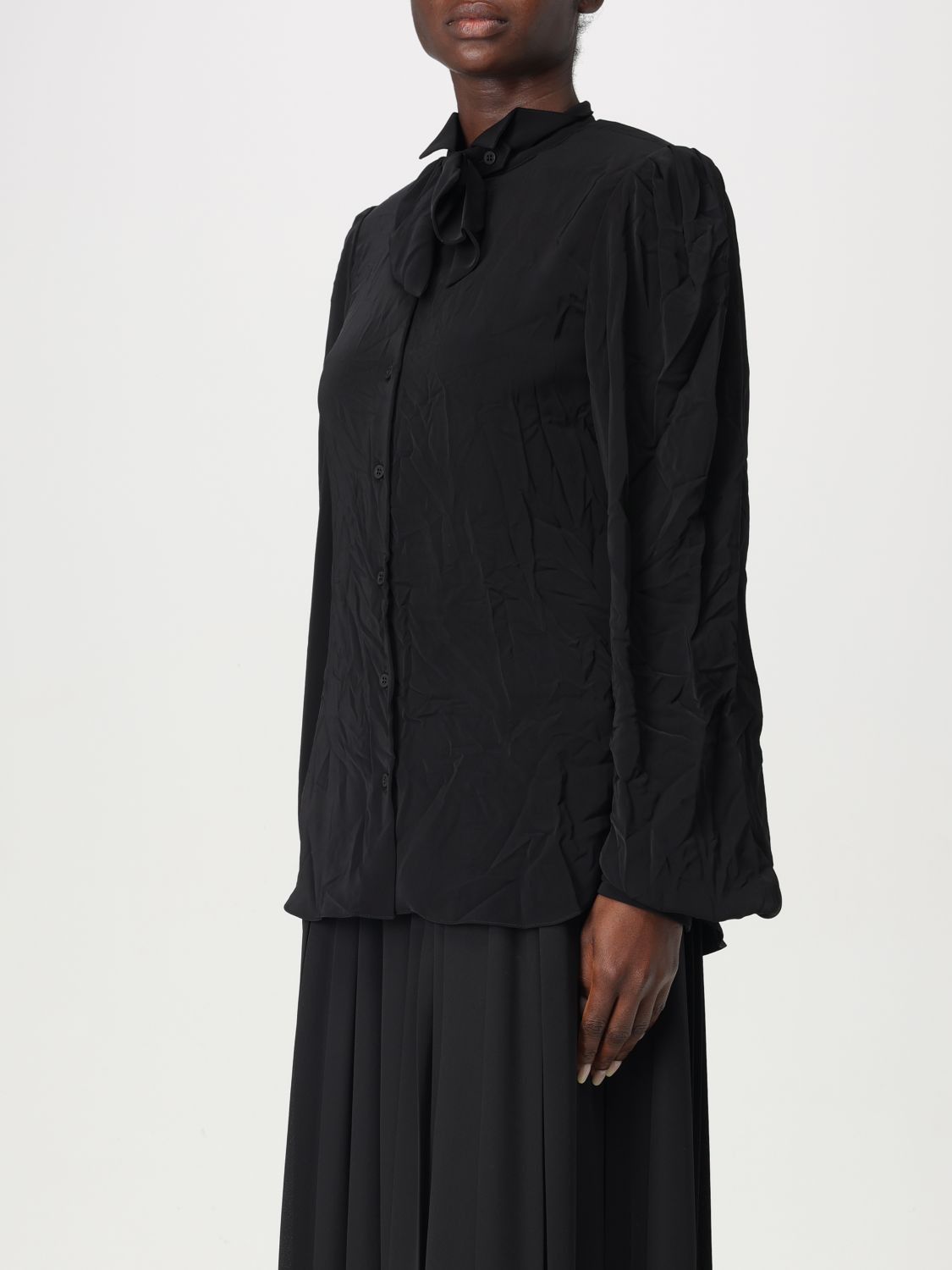 Balenciaga Balenciaga Shirt Woman Black Size XS / US 0-2 / IT 36-38 - 4 Thumbnail