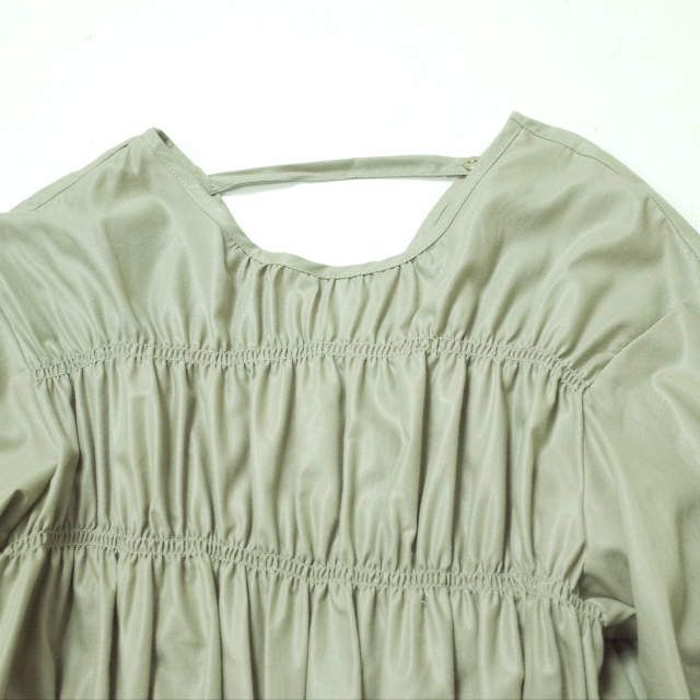 Other Other Ray BEAMS Shirring Gather Dress ONE SIZE Plastic Dresses 63-26-0576-597 Size ONE SIZE - 4 Thumbnail
