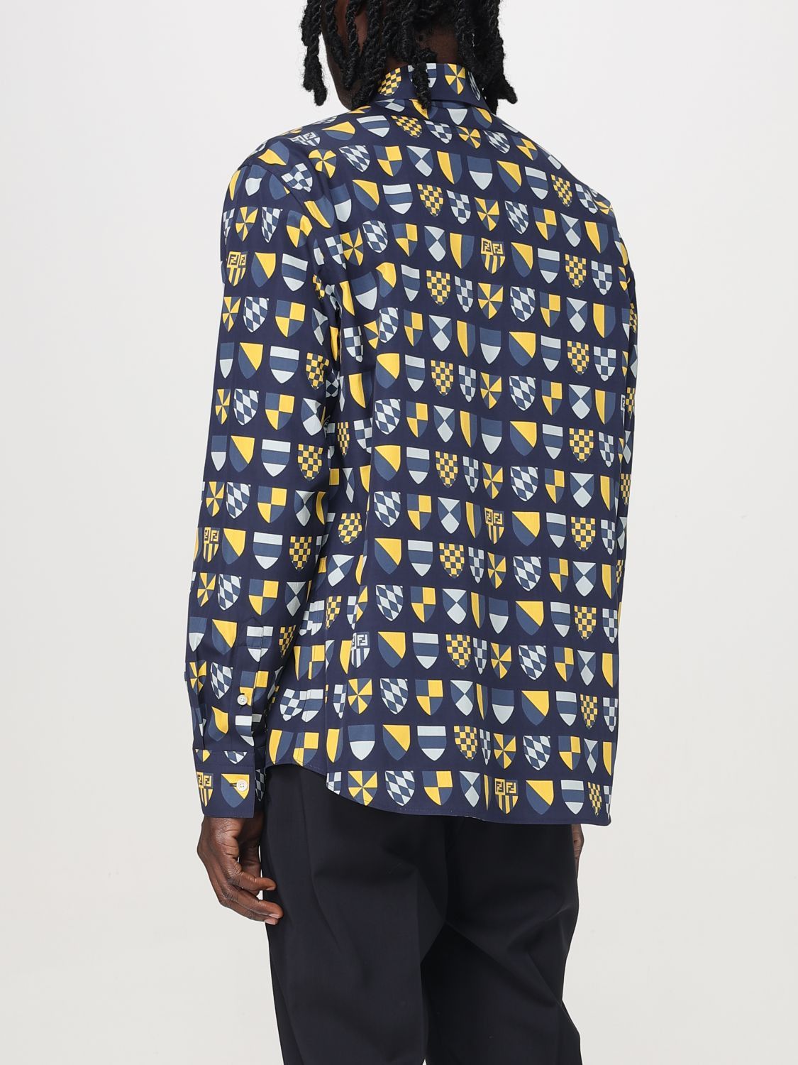 Fendi Fendi Shirt Men Navy Size US L / EU 52-54 / 3 - 3 Thumbnail