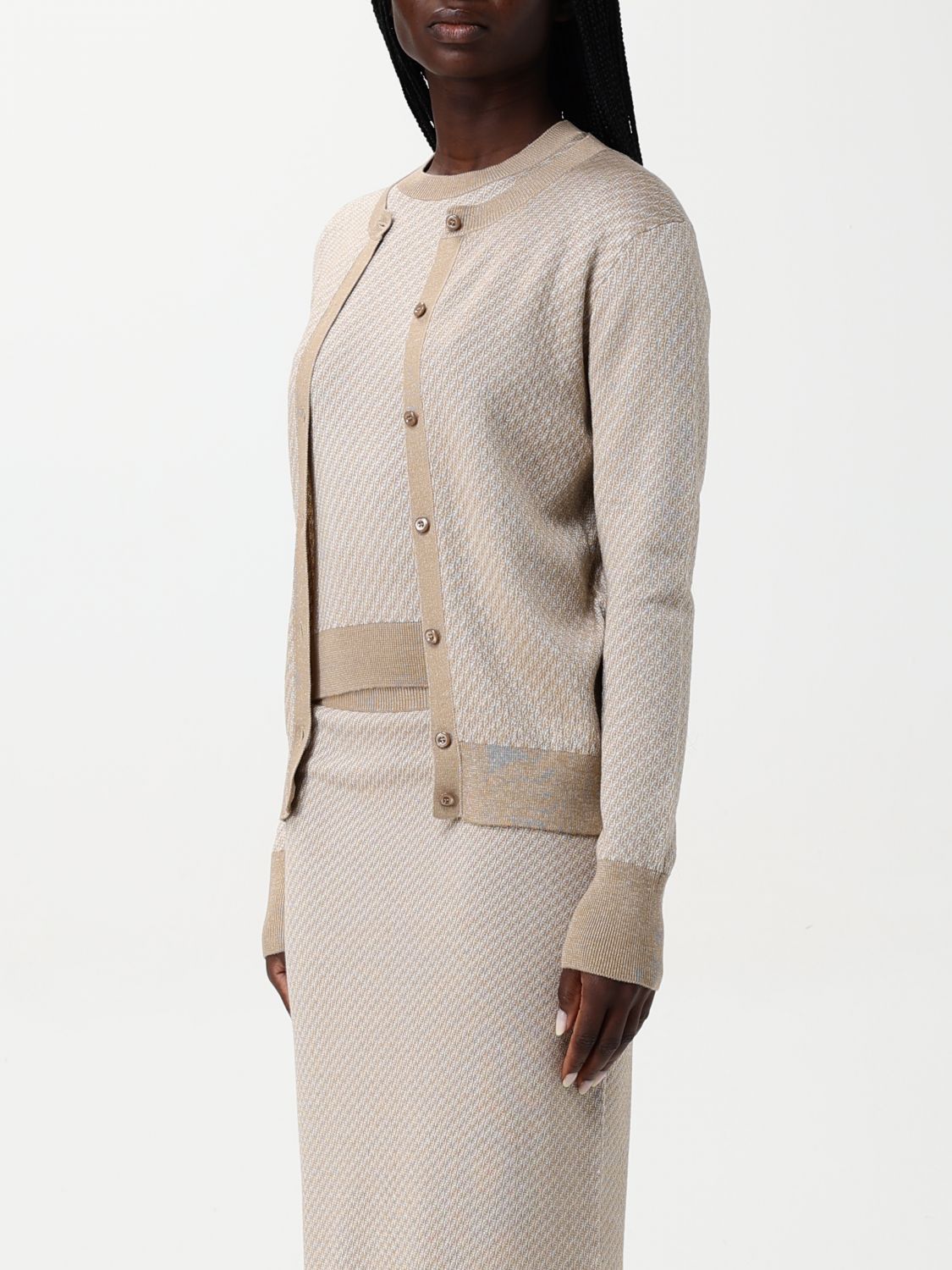 Fendi Fendi Sweater Woman Beige Size S / US 4 / IT 40 - 4 Thumbnail