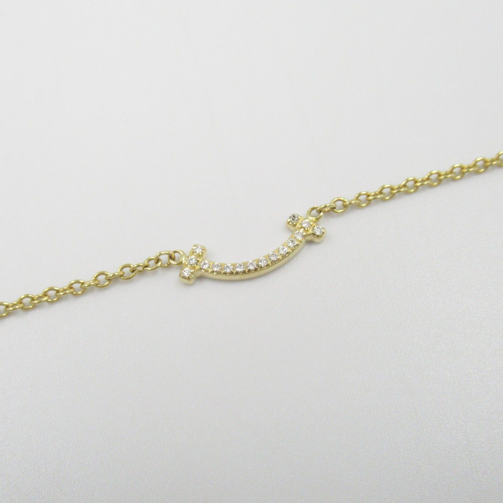 Tiffany & Co. Tiffany Co T Smile Mini Diamond Bracelet K18 (Yellow Gold) Clear Size ONE SIZE - 7 Thumbnail
