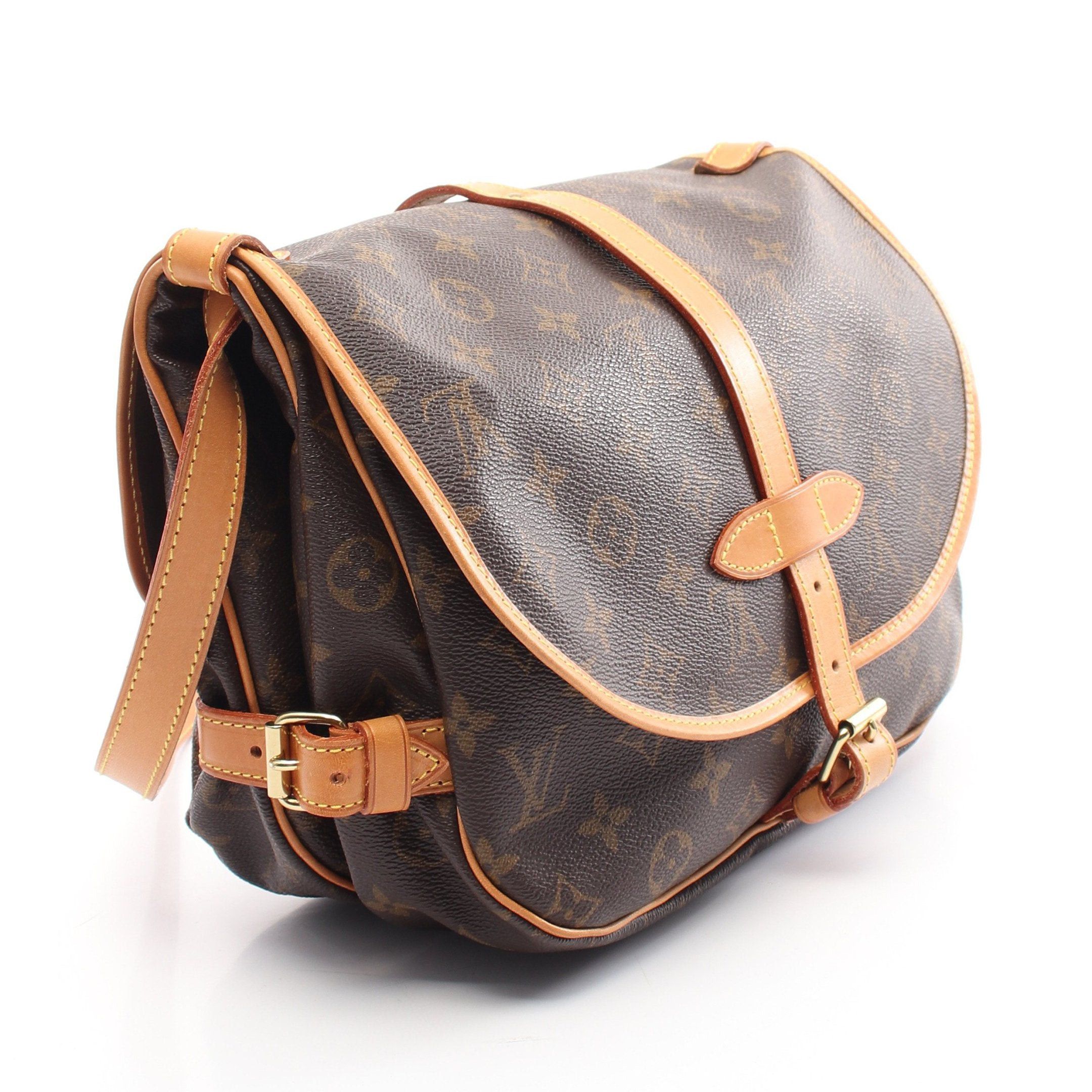 Louis Vuitton Louis Vuitton Saumur 30 Monogram Shoulder Bag Leather Brown Size ONE SIZE - 2 Thumbnail