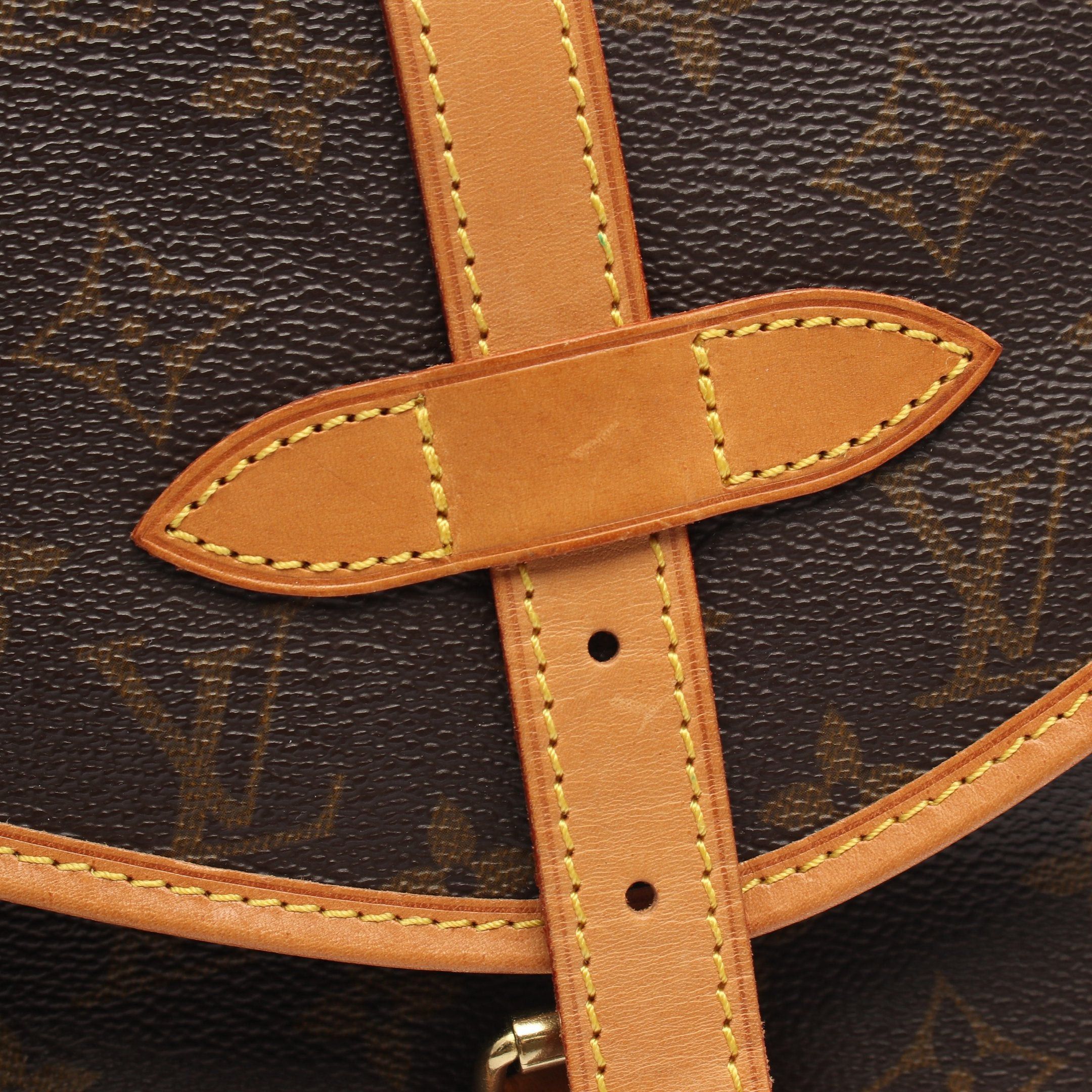 Louis Vuitton Louis Vuitton Saumur 30 Monogram Shoulder Bag Leather Brown Size ONE SIZE - 9 Thumbnail
