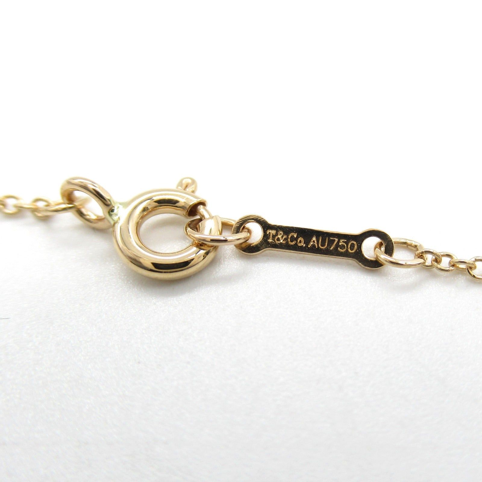 Tiffany & Co. Tiffany Co Double Loving Heart Diamond Necklace K18Pg (Pink Gold) Clear Size ONE SIZE - 4 Thumbnail