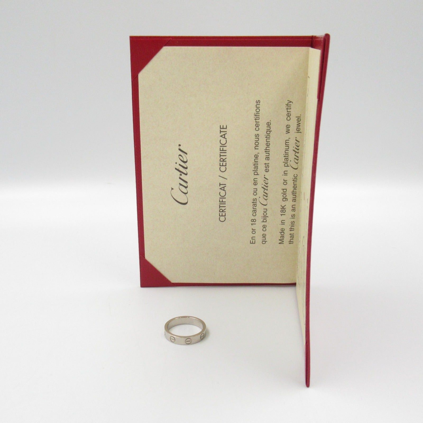 Cartier Cartier Mini Love Ring K18Wg (White Gold) Silver Size ONE SIZE - 7 Thumbnail