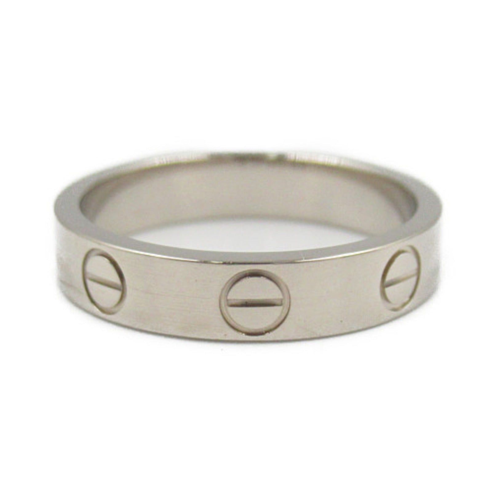 Cartier Cartier Mini Love Ring K18Wg (White Gold) Silver Size ONE SIZE - 2 Thumbnail