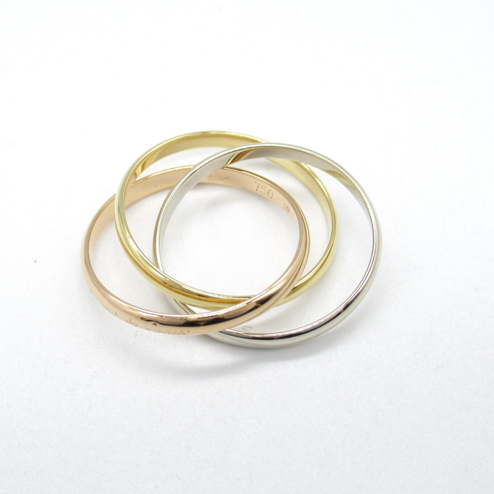 Cartier Cartier Trinity Ring K18 (Yellow Gold) K18Wg (White (Pink Gold Size ONE SIZE - 4 Thumbnail