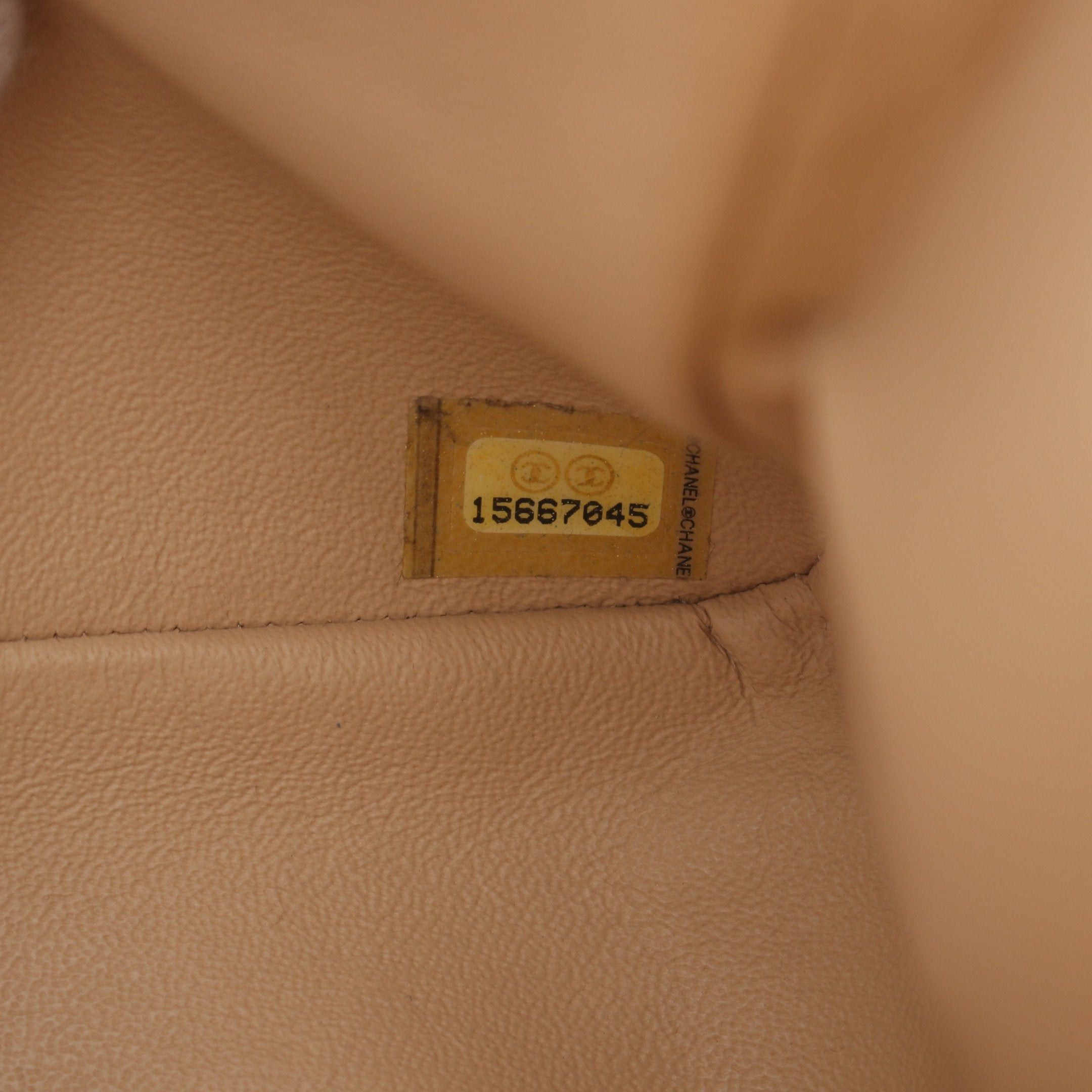 Chanel Chanel Decamatlassé 30 Classic Large Double Flap Chain Shoulder Bag Caviar Skin Beige · Size ONE SIZE - 5 Thumbnail
