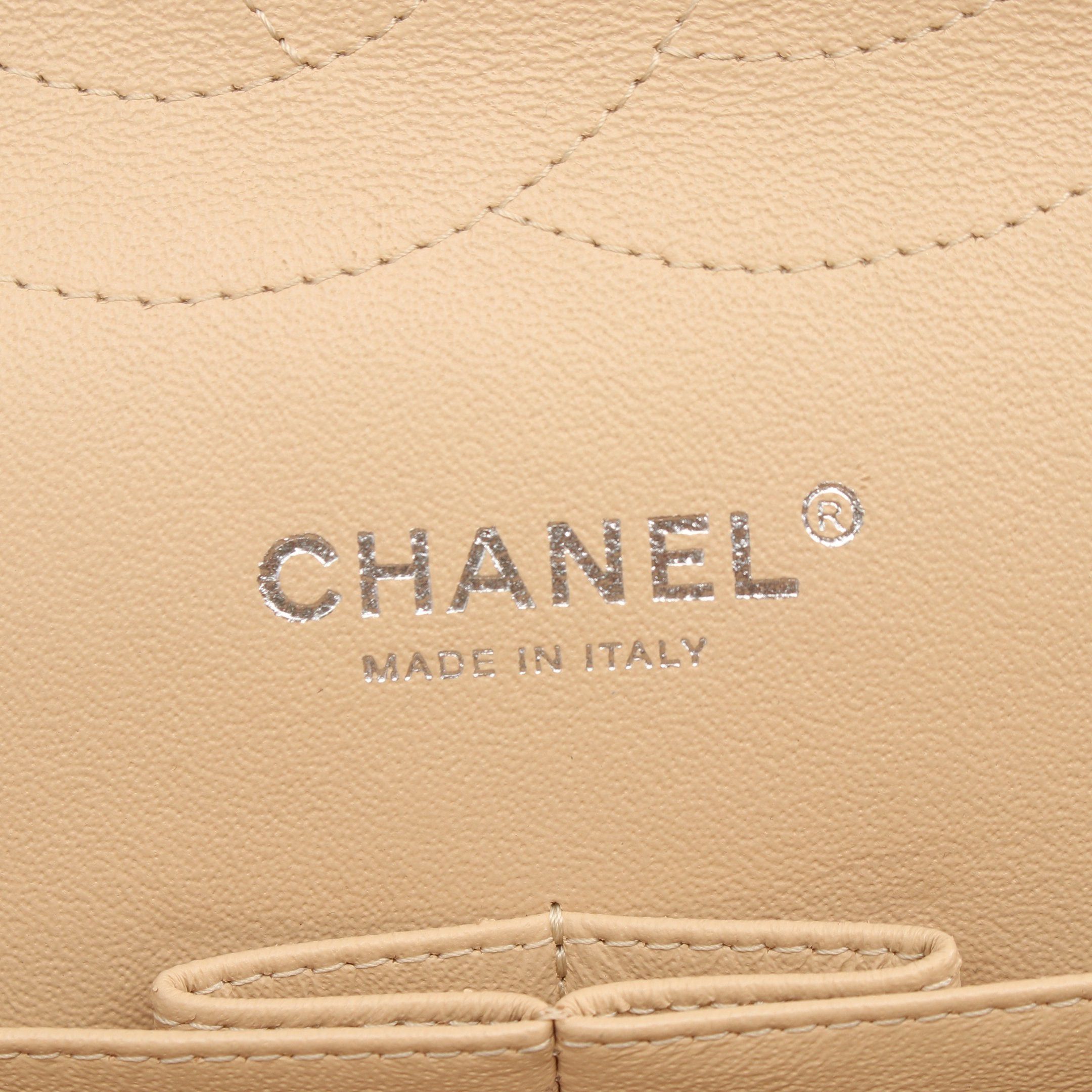 Chanel Chanel Decamatlassé 30 Classic Large Double Flap Chain Shoulder Bag Caviar Skin Beige · Size ONE SIZE - 4 Thumbnail