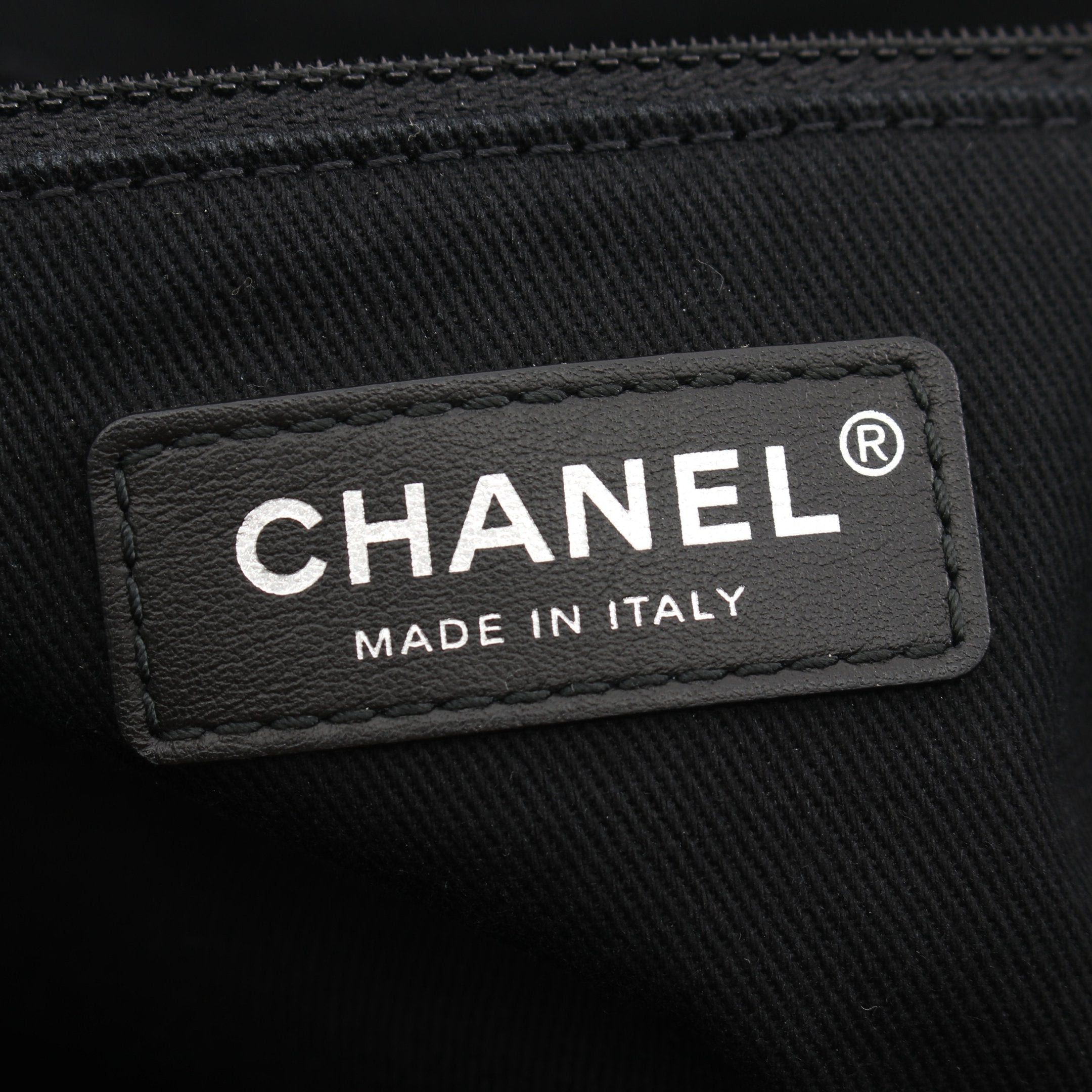 Chanel Chanel Coco Mark Shoulder Bag Tote Fabric Leather Black Silver Hardware Size ONE SIZE - 4 Thumbnail
