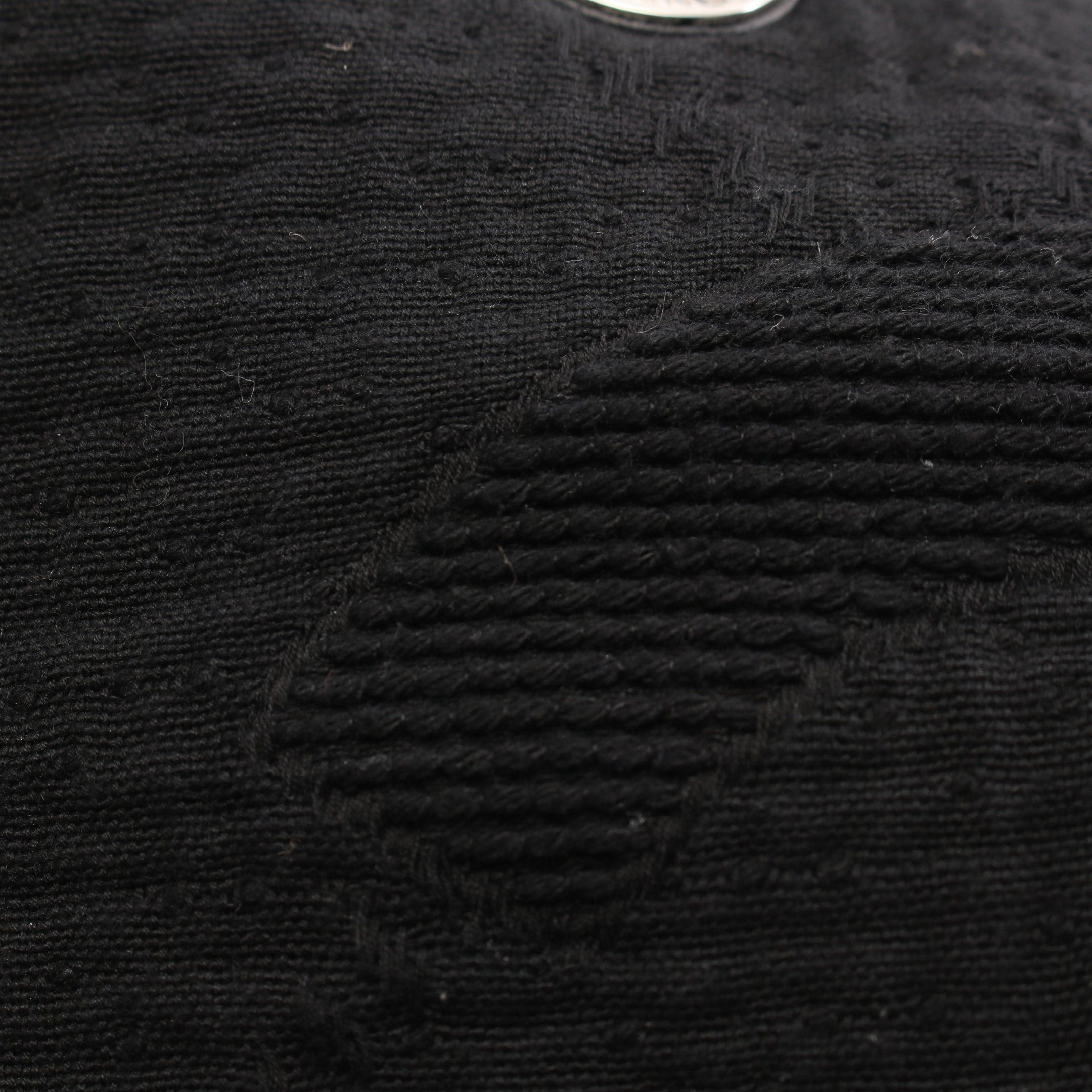Chanel Chanel Coco Mark Shoulder Bag Tote Fabric Leather Black Silver Hardware Size ONE SIZE - 8 Thumbnail
