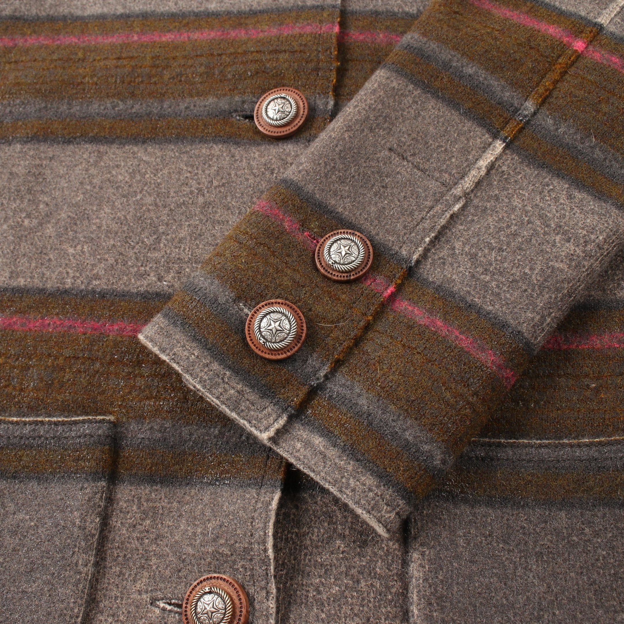 Chanel Chanel Paridalas No-Collar Jacket Crew Neck Cashmere Gray Brown Multicolor Size ONE SIZE - 8 Thumbnail