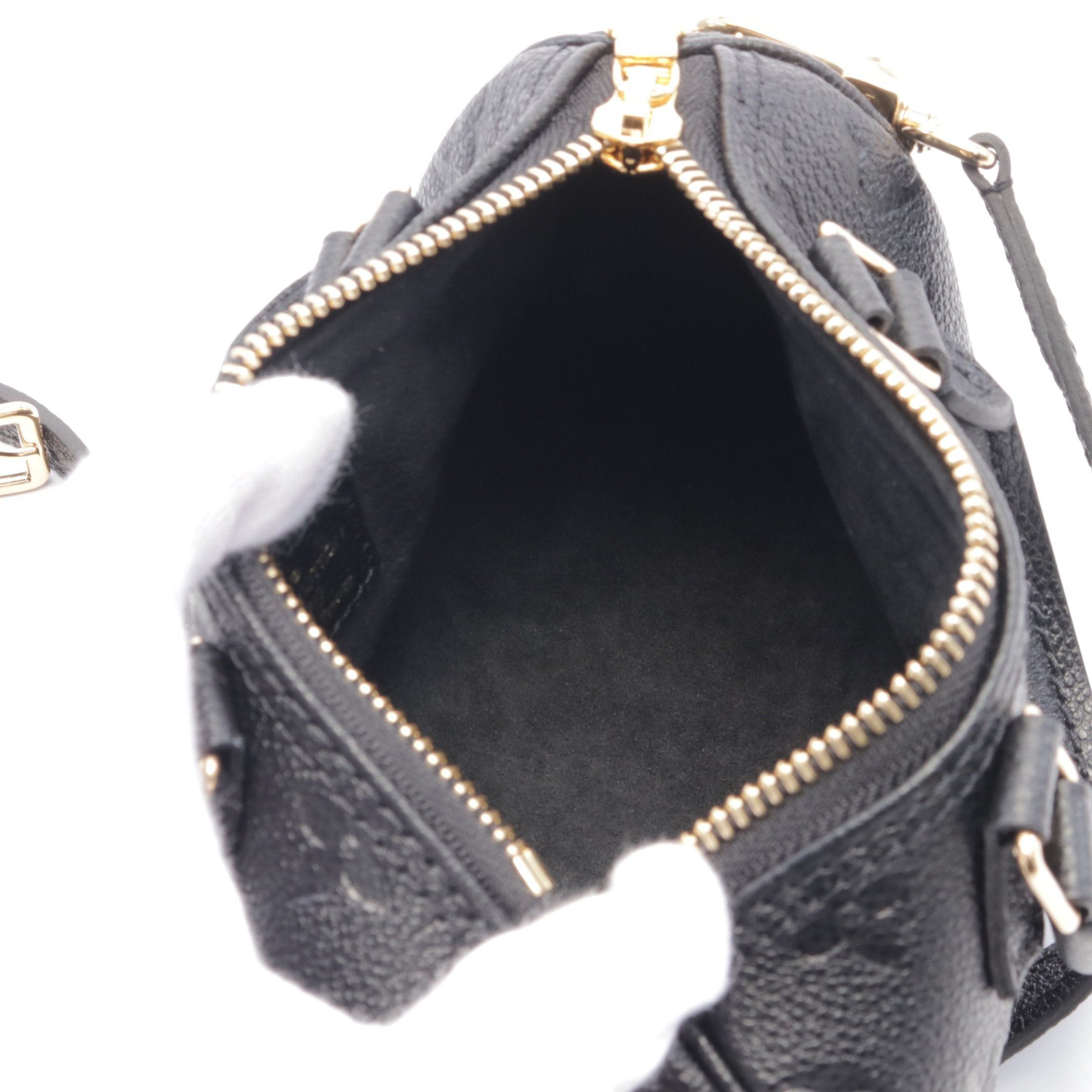 Louis Vuitton Louis Vuitton Nano Speedy Monogram Empreinte Noir Handbag Leather Black Size ONE SIZE - 3 Thumbnail