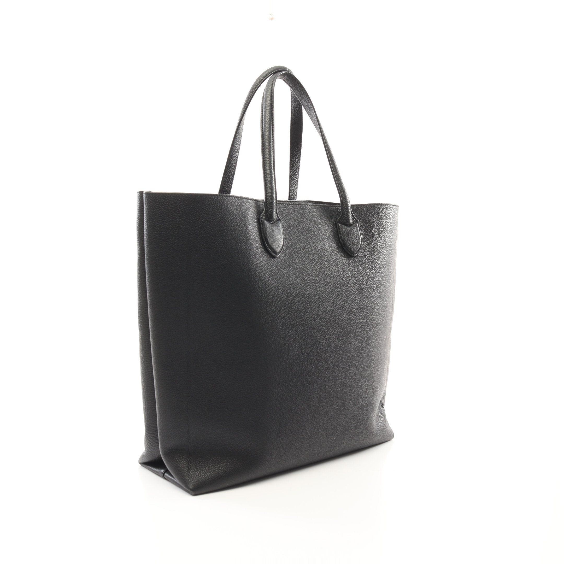 Burberry Burberry Lg Kane Handbag Tote Bag Leather Black Size ONE SIZE - 2 Thumbnail