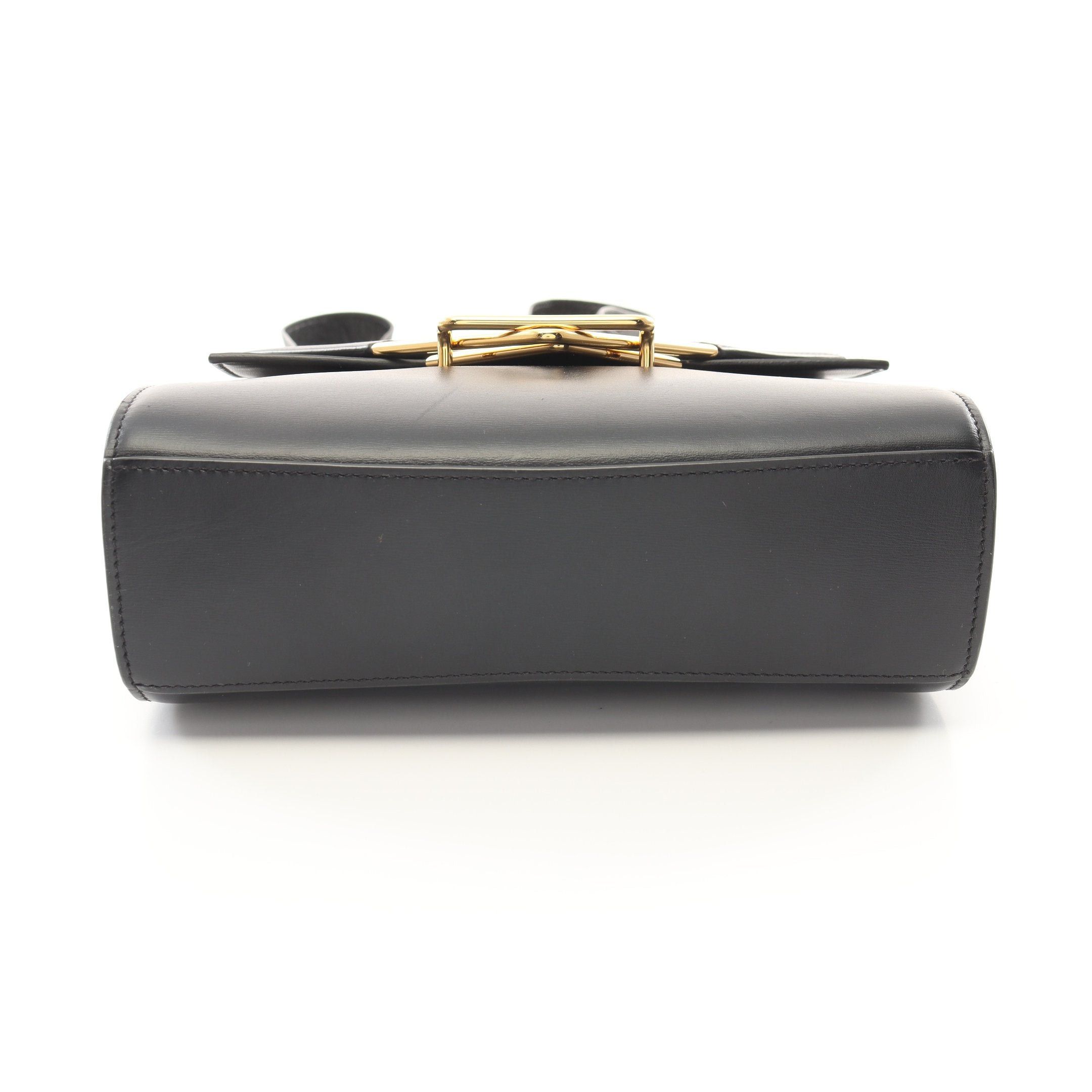 Bottega Veneta Bottega Veneta The Clip Shoulder Bag Leather Black Size ONE SIZE - 12 Thumbnail