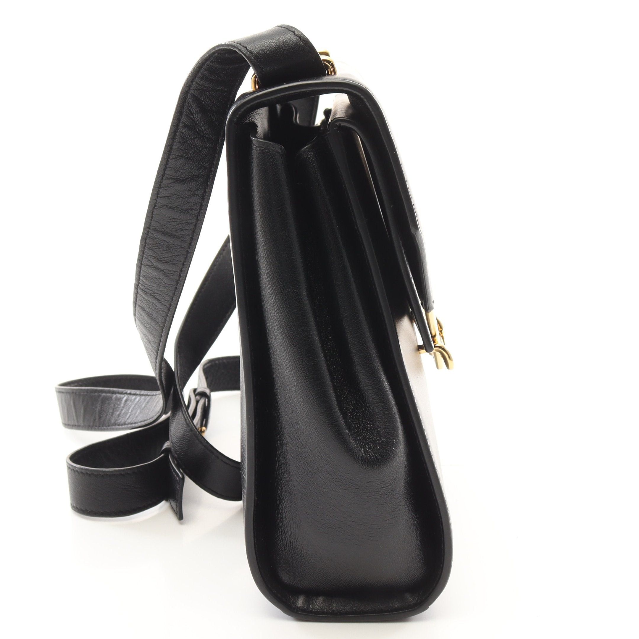 Bottega Veneta Bottega Veneta The Clip Shoulder Bag Leather Black Size ONE SIZE - 11 Thumbnail