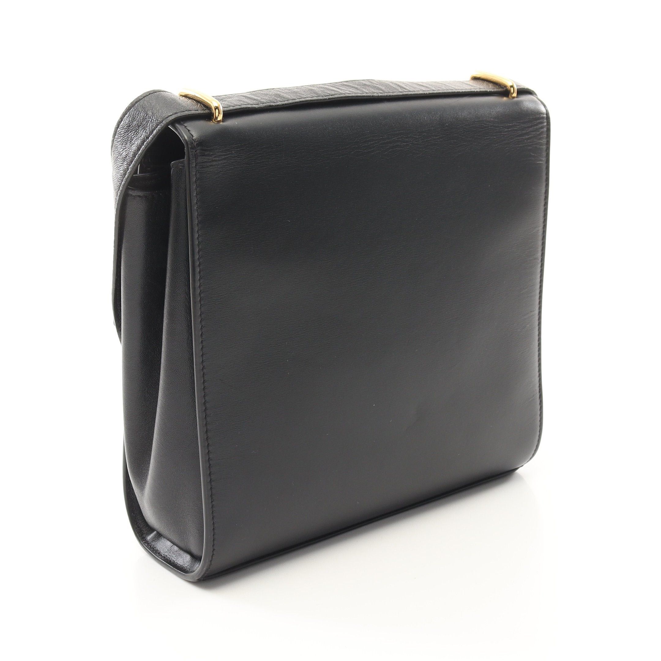 Bottega Veneta Bottega Veneta The Clip Shoulder Bag Leather Black Size ONE SIZE - 2 Thumbnail