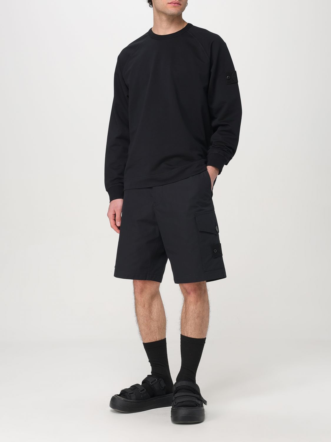 Stone Island Stone Island Short Men Black Size US 29 - 2 Thumbnail