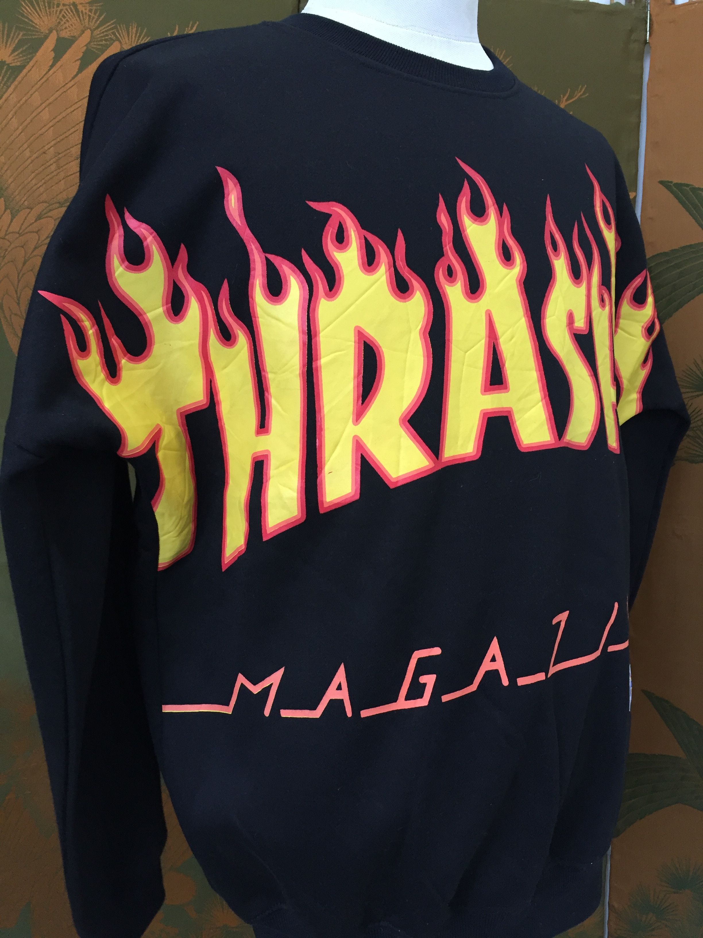Thrasher x Dickies fire style big logo Skateboard (codeLY)