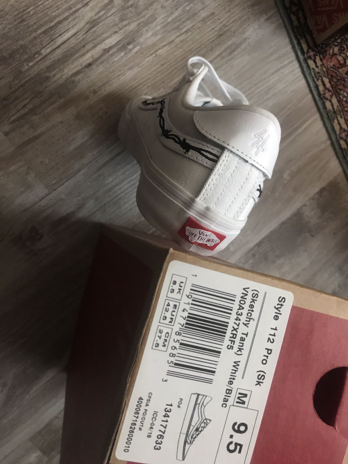 Vans Sketchy Tank Style 112 White Black Grailed