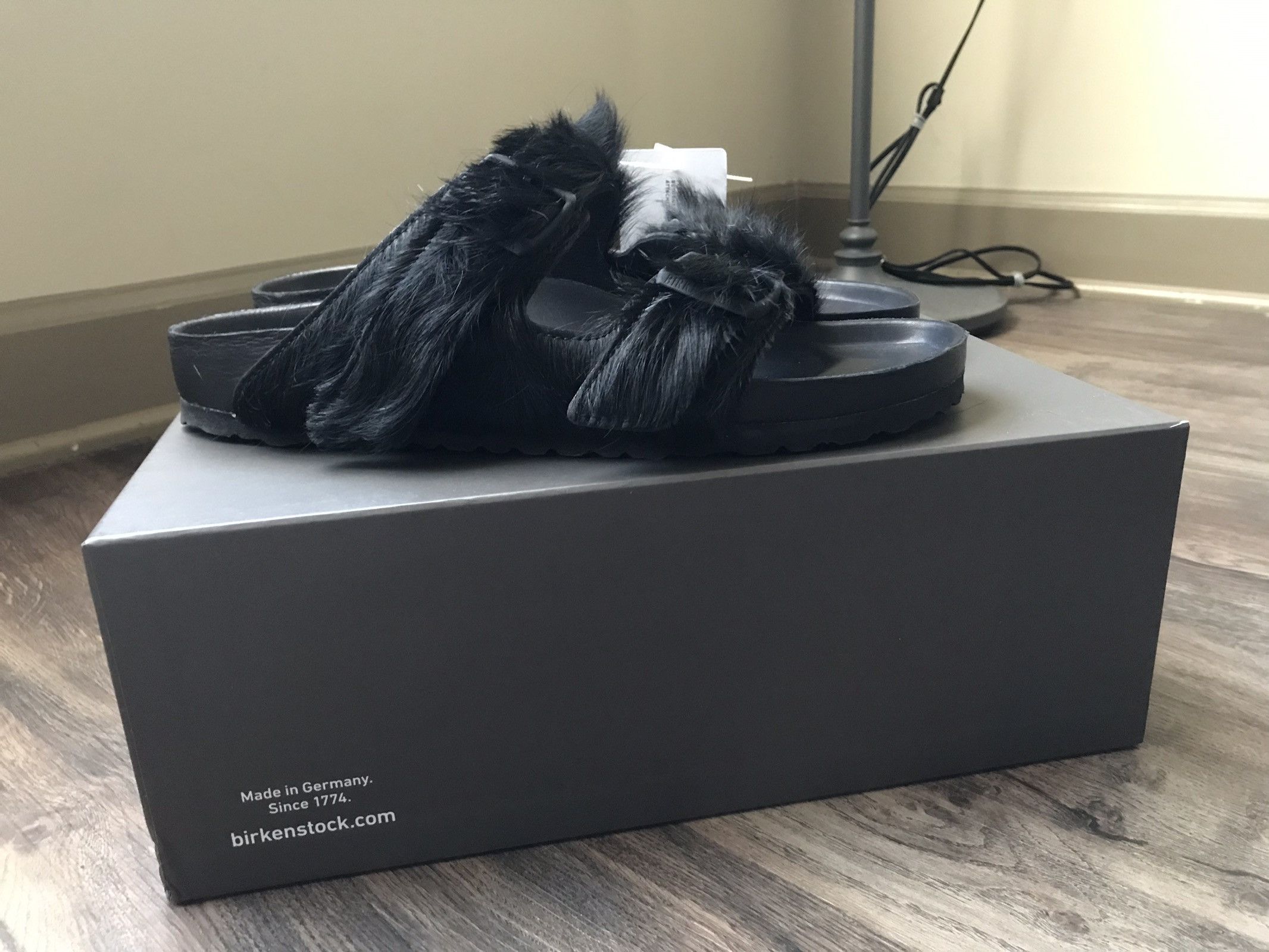 Rick Owens Rick Owens Birkenstock Pony Hair Fur Arizona Sandal Grailed