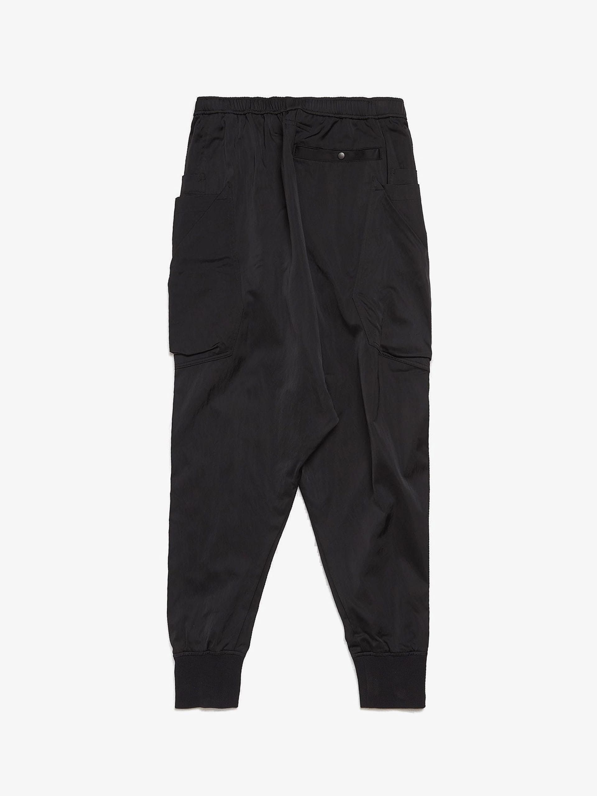 Julius Black Viscose Nylon Satin Cargo Pants Size US 34 / EU 50 - 2 Thumbnail
