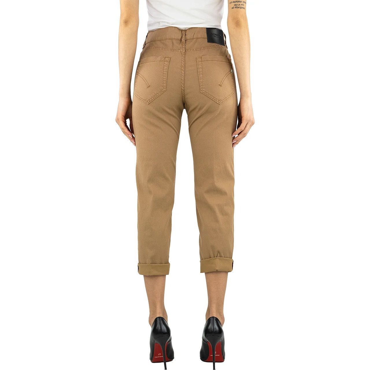 Dondup Camel Brown Koons Rock Velvet Trousers Size 28" / US 6 / IT 42 - 2 Thumbnail