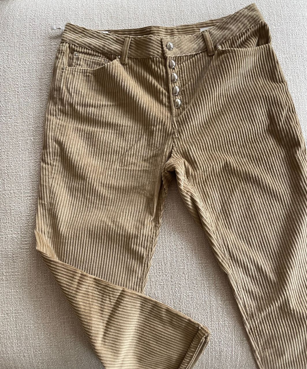 Dondup Camel Brown Koons Rock Velvet Trousers Size 28" / US 6 / IT 42 - 3 Thumbnail