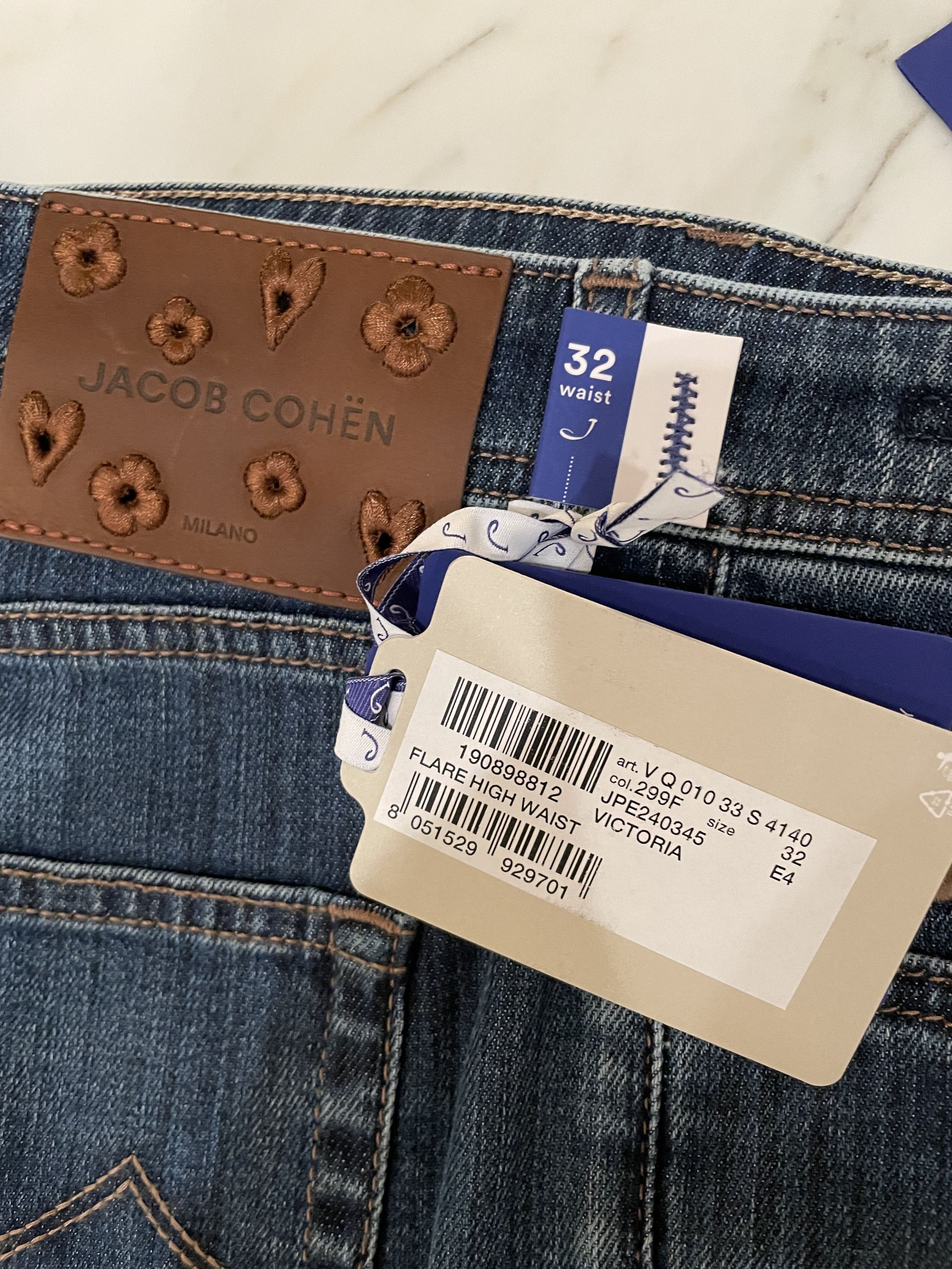 Jacob Cohen Blue Victoria High Waist Jeans Size 32" / US 10 / IT 46 - 3 Thumbnail