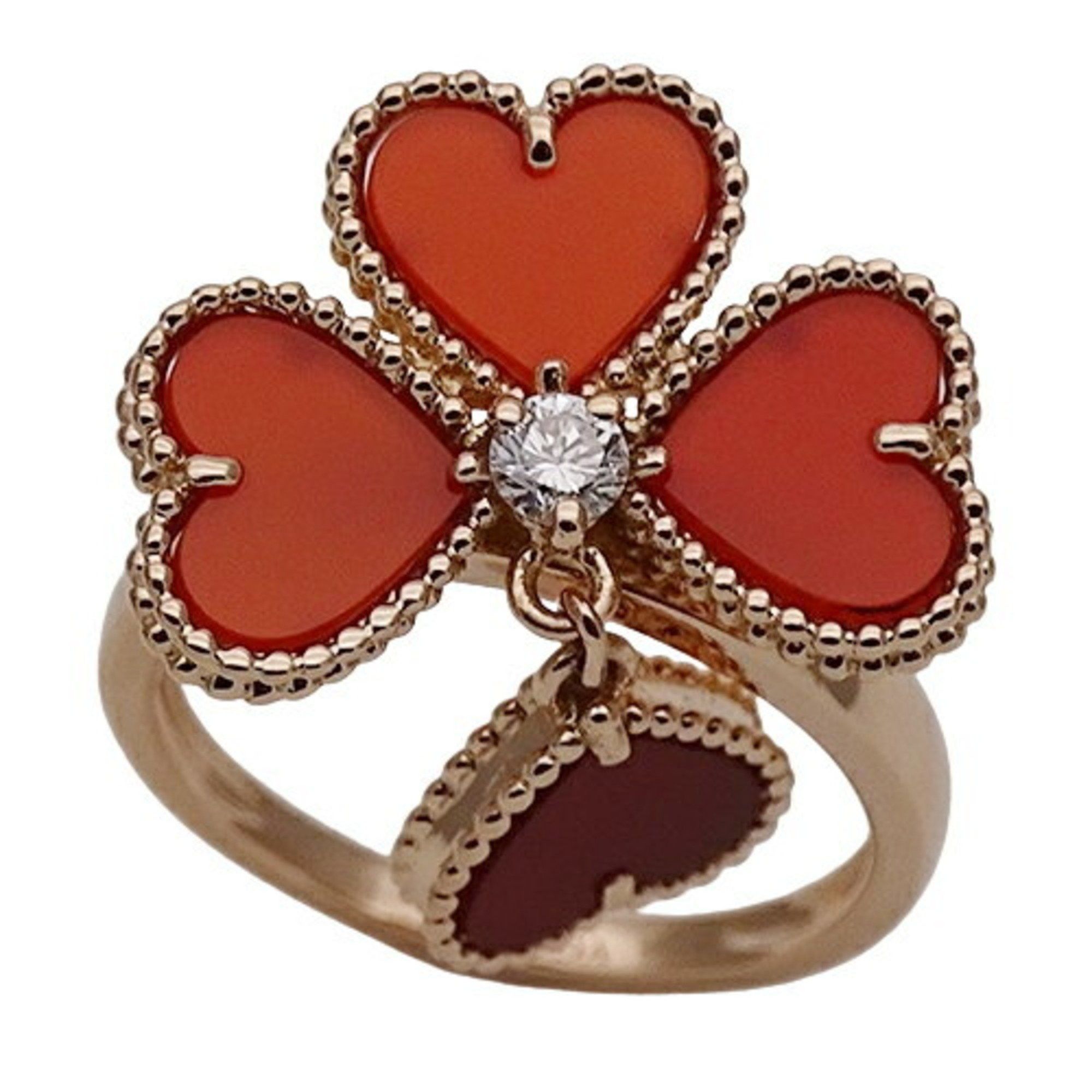 Van Cleef & Arpels Van Cleef & Arpels Alhambra coeur ring Size ONE SIZE - 4 Thumbnail