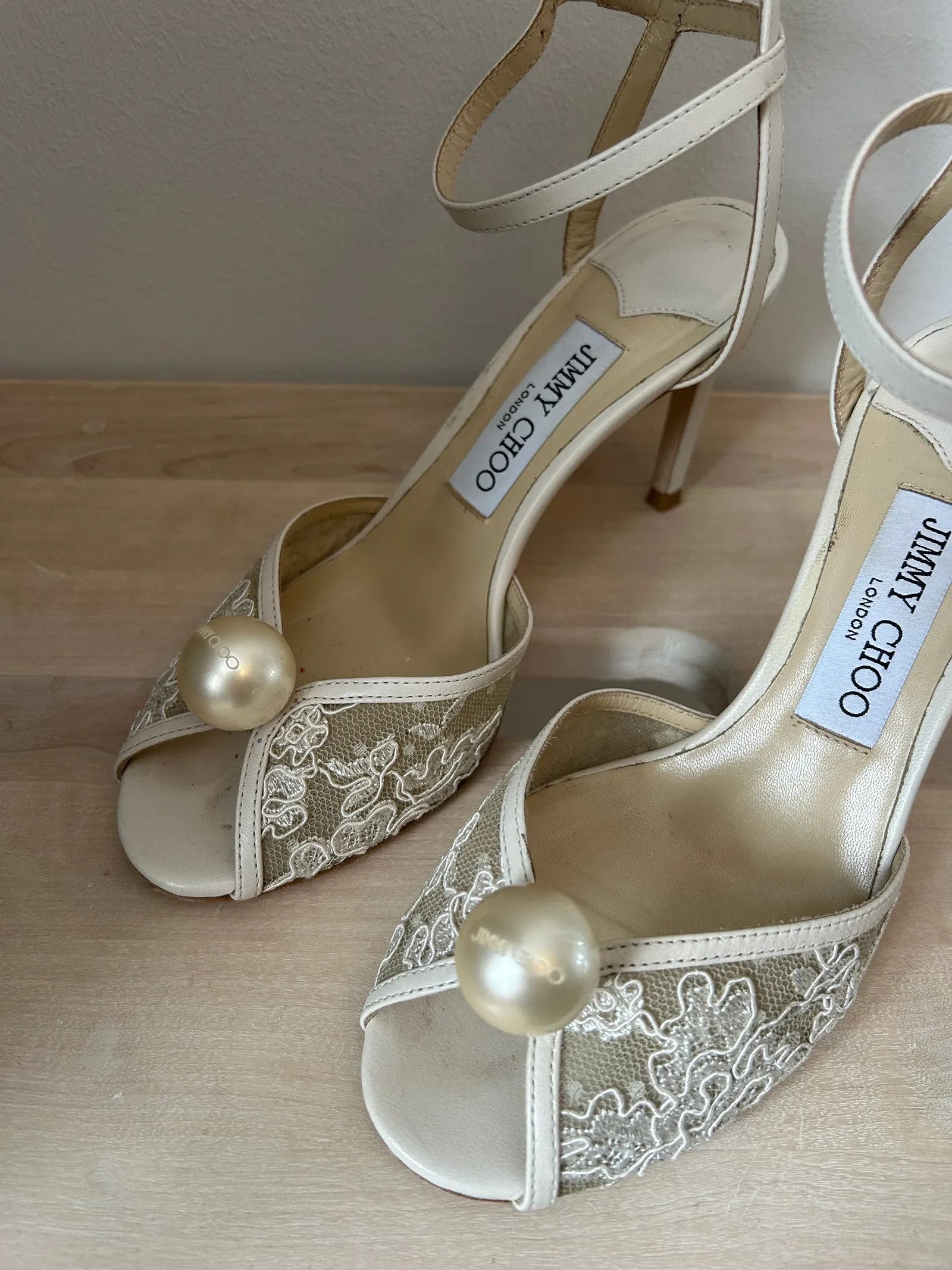 Jimmy Choo Jimmy Choo Sacora Heels Size US 7 / IT 37 - 3 Thumbnail
