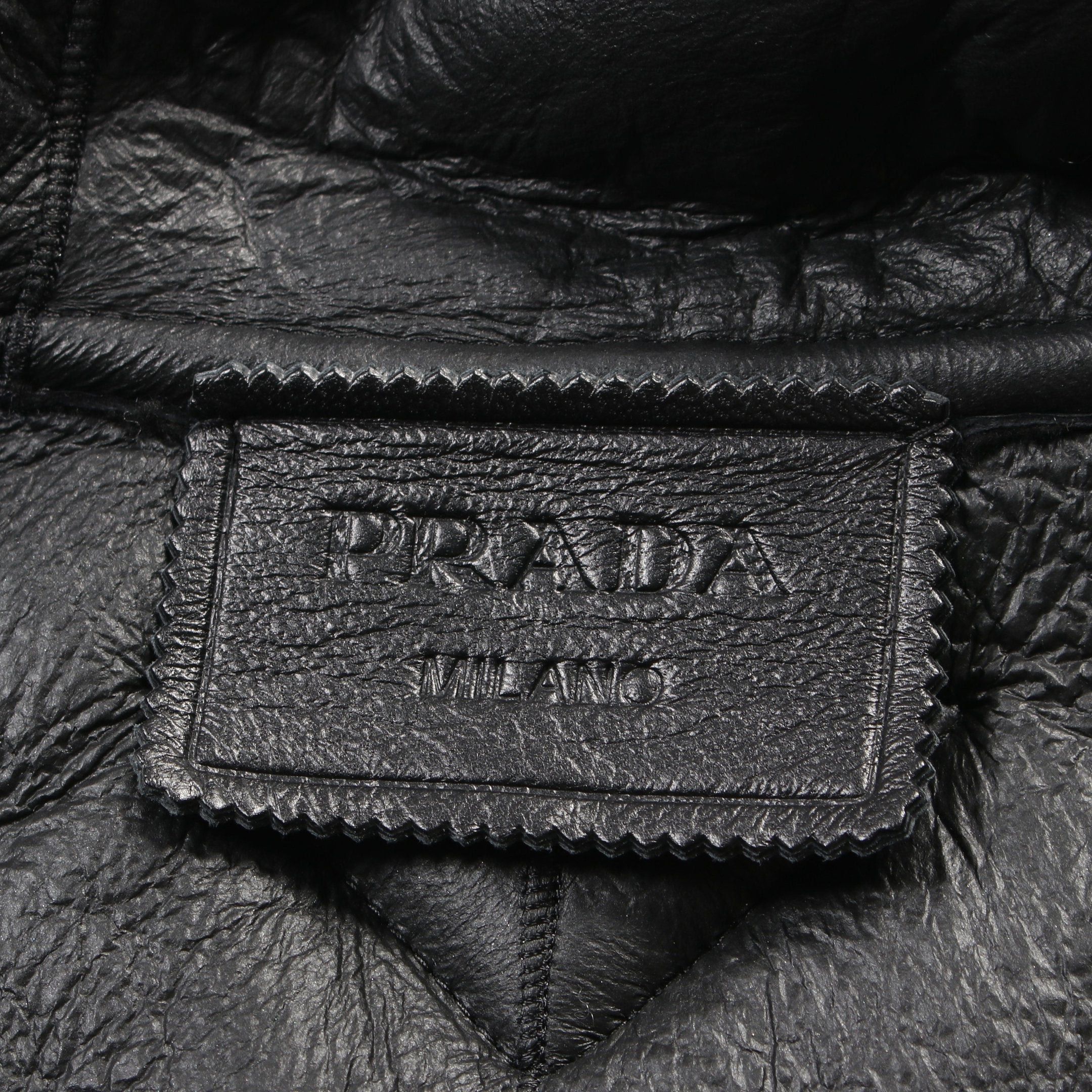 Prada Prada Nappa Shearling Vest Mouton Black Hooded Size ONE SIZE - 3 Thumbnail