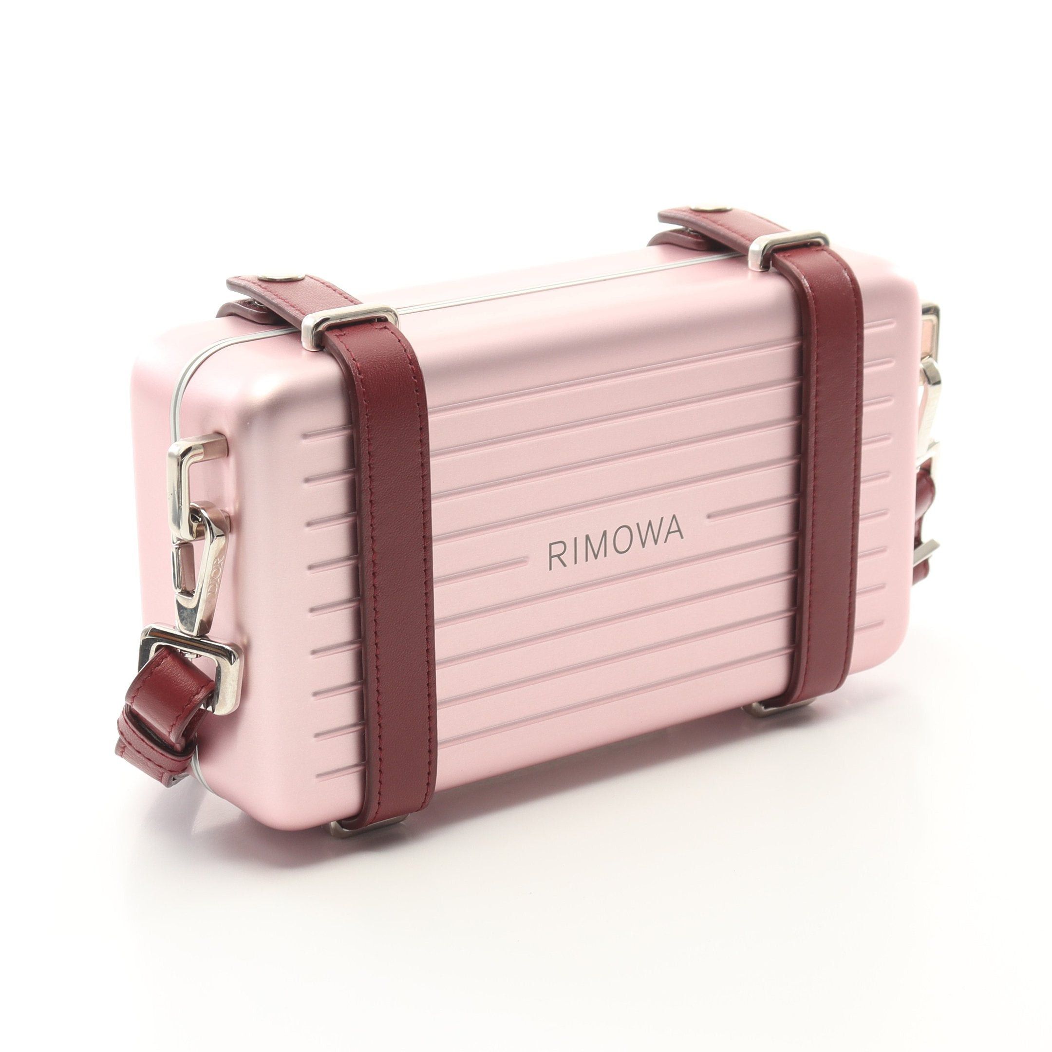 Dior Dior Christian Dior * Rimowa Personal Clutch Bag Shoulder Aluminum Leather Pink Burgundy Size ONE SIZE - 2 Thumbnail
