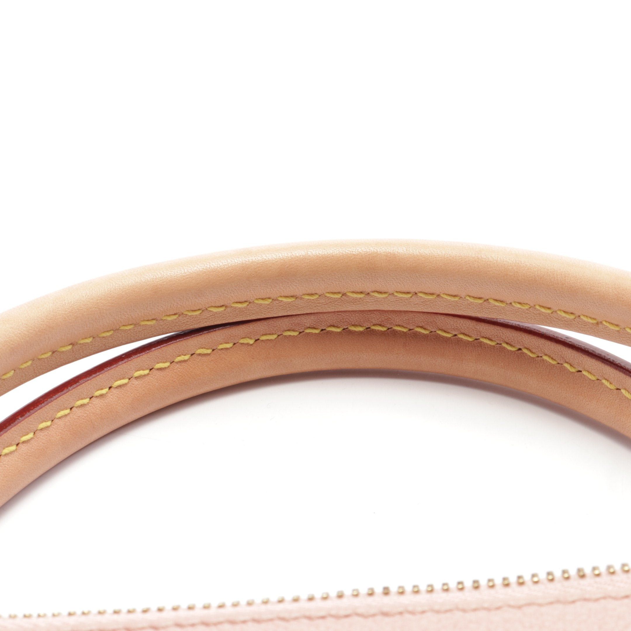 Louis Vuitton Louis Vuitton V Tote Bb Monogram Rose Poodle Handbag Bag Leather Brown Pink Size ONE SIZE - 7 Thumbnail