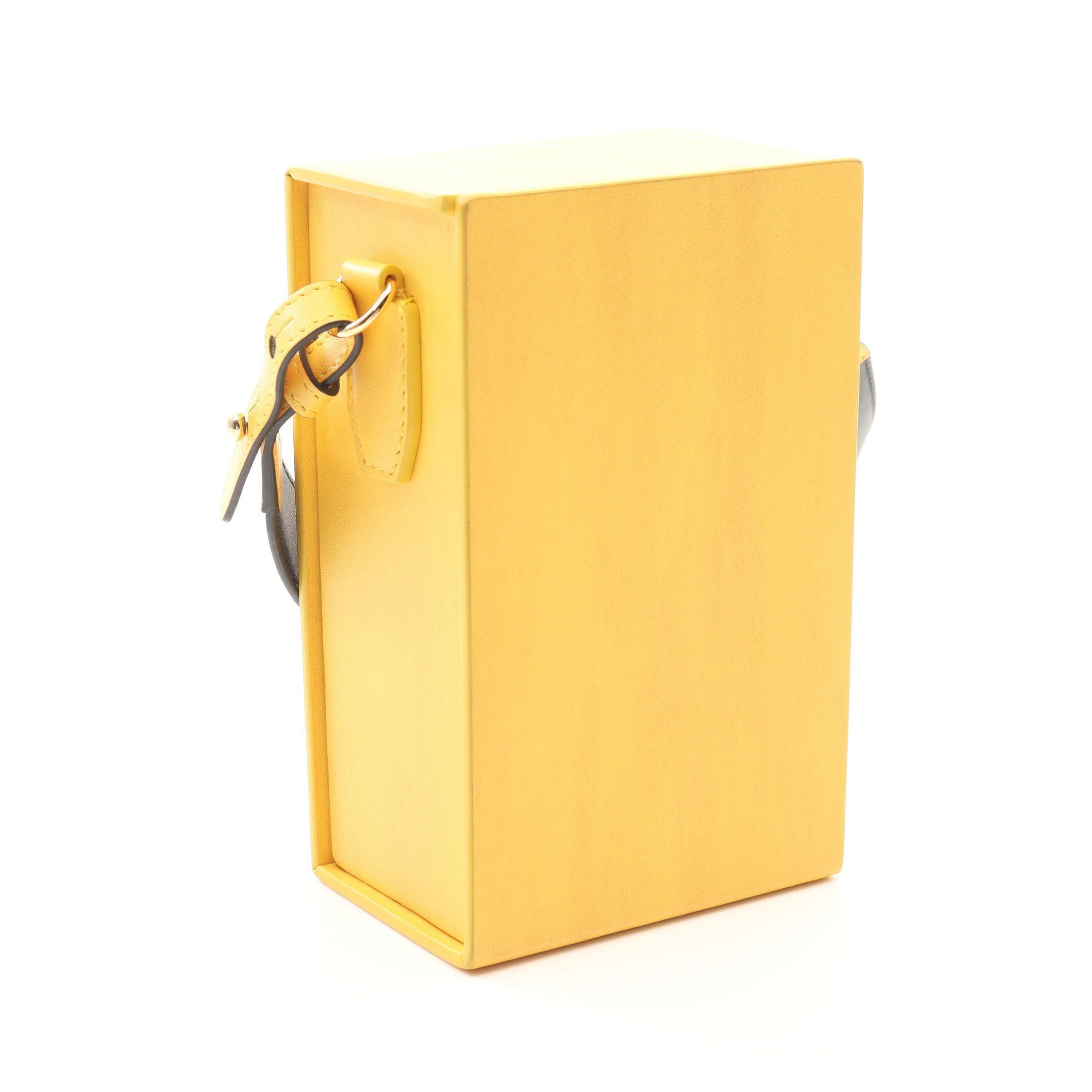 Fendi Fendi Box Shoulder Bag Leather Yellow Size ONE SIZE - 2 Thumbnail