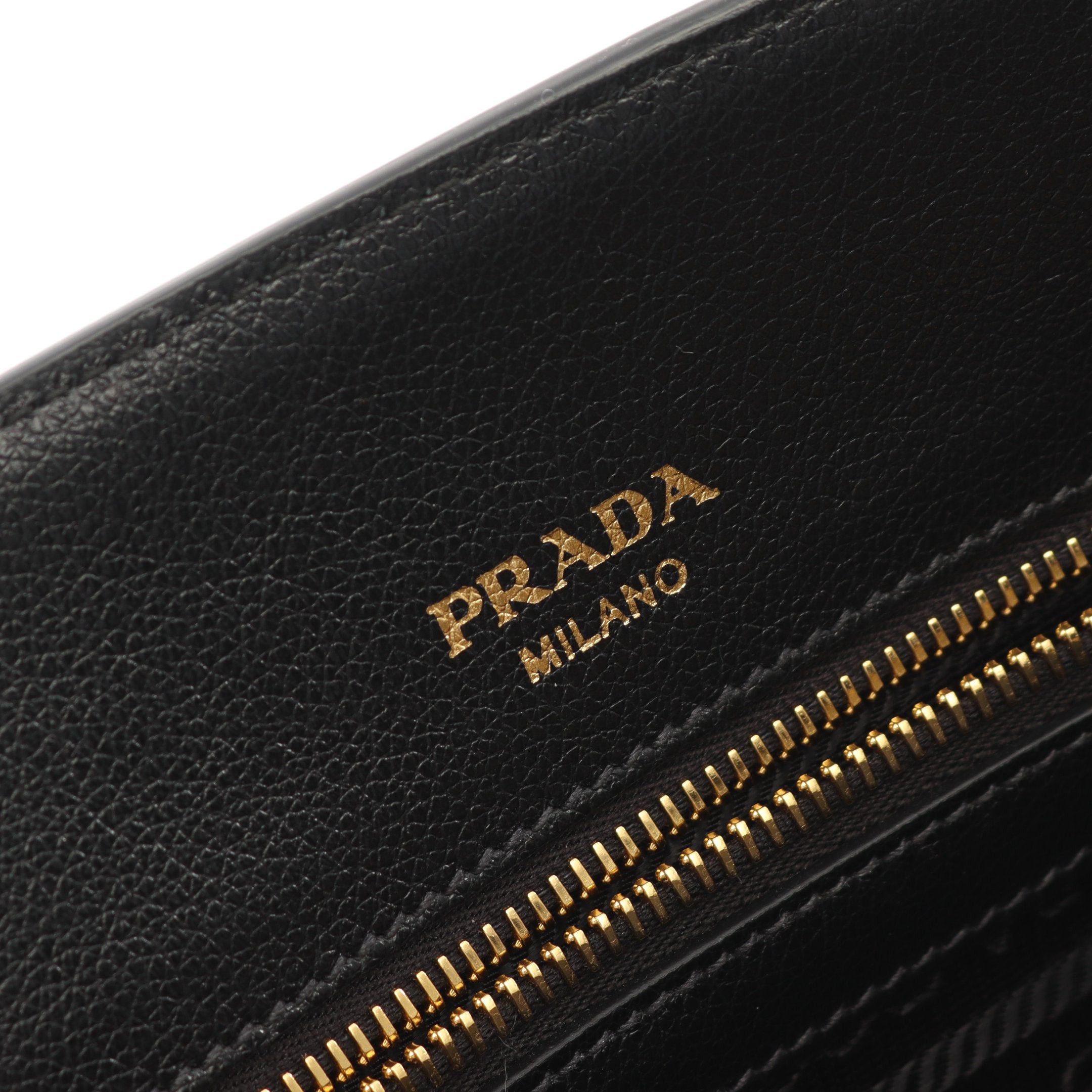 Prada Prada Handbag Leather Black Size ONE SIZE - 4 Thumbnail