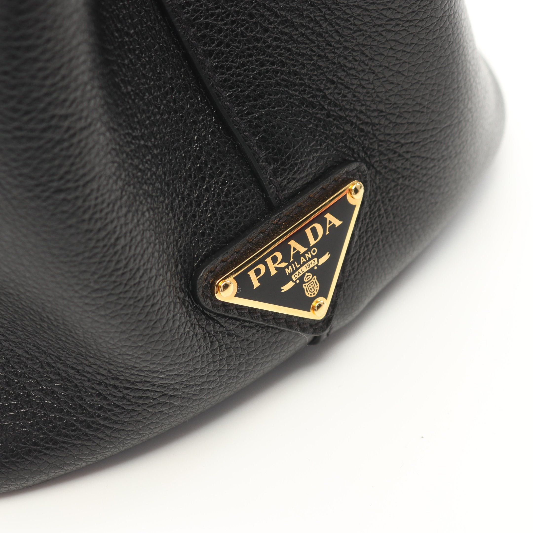 Prada Prada Handbag Leather Black Size ONE SIZE - 5 Thumbnail