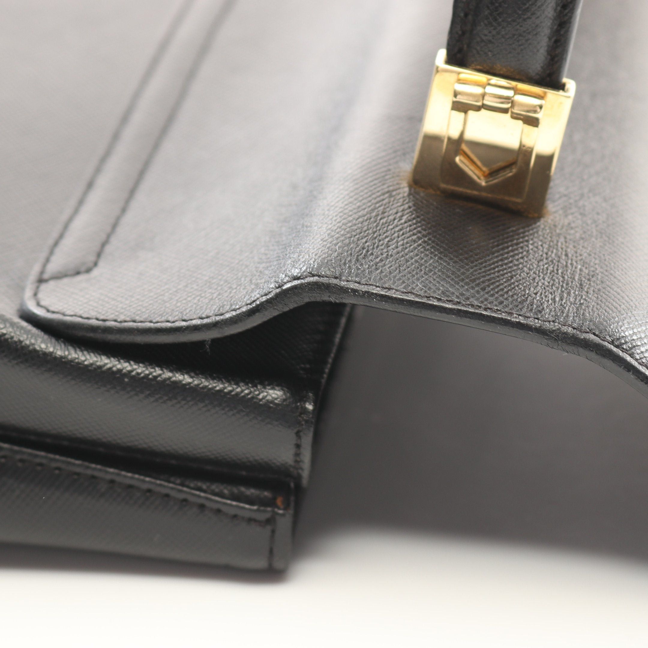 Salvatore Ferragamo Salvatore Ferragamo Gancini Handbag Leather Black Size ONE SIZE - 5 Thumbnail