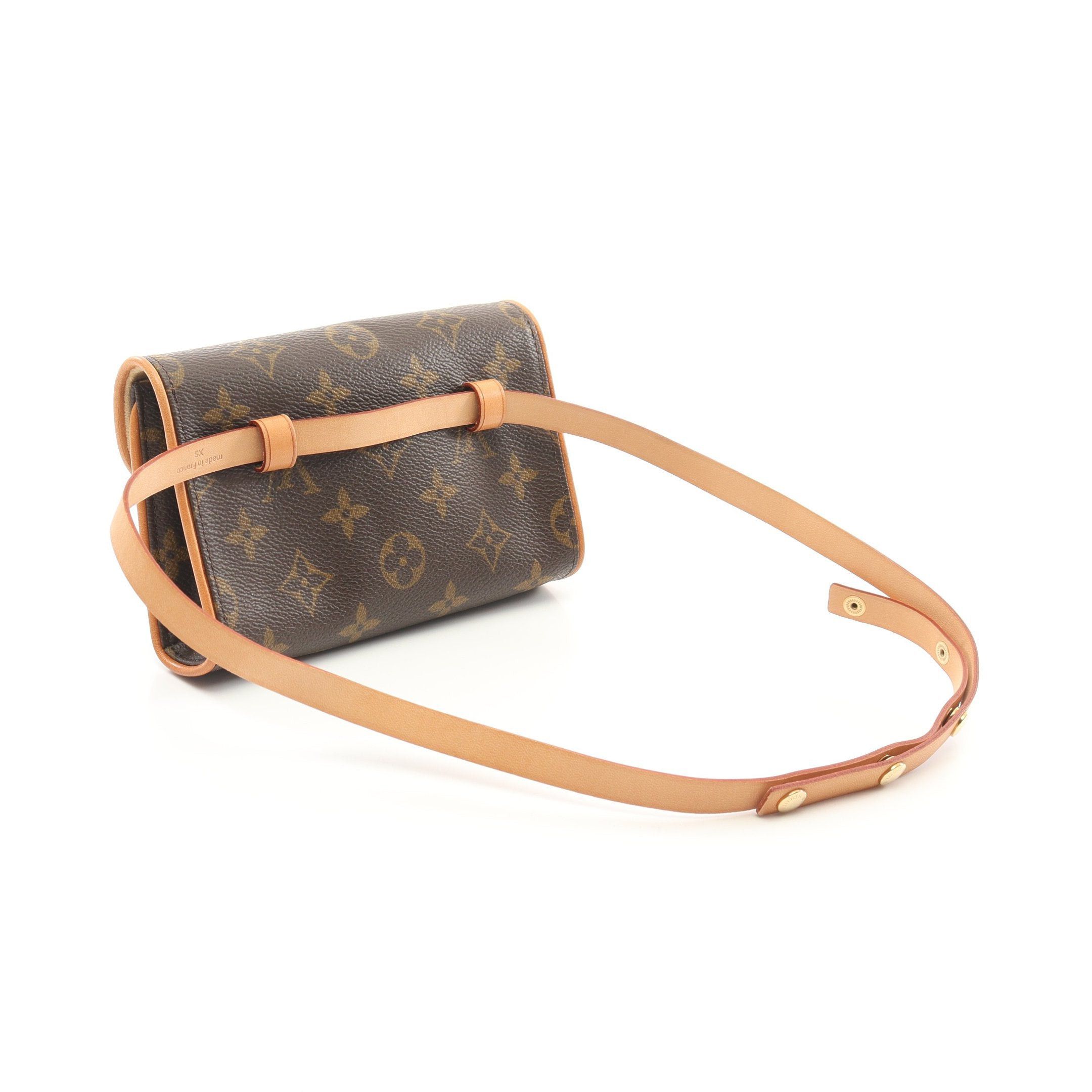 Louis Vuitton Louis Vuitton Pochette Florentine Monogram Body Bag Waist Leather Brown Size ONE SIZE - 2 Thumbnail