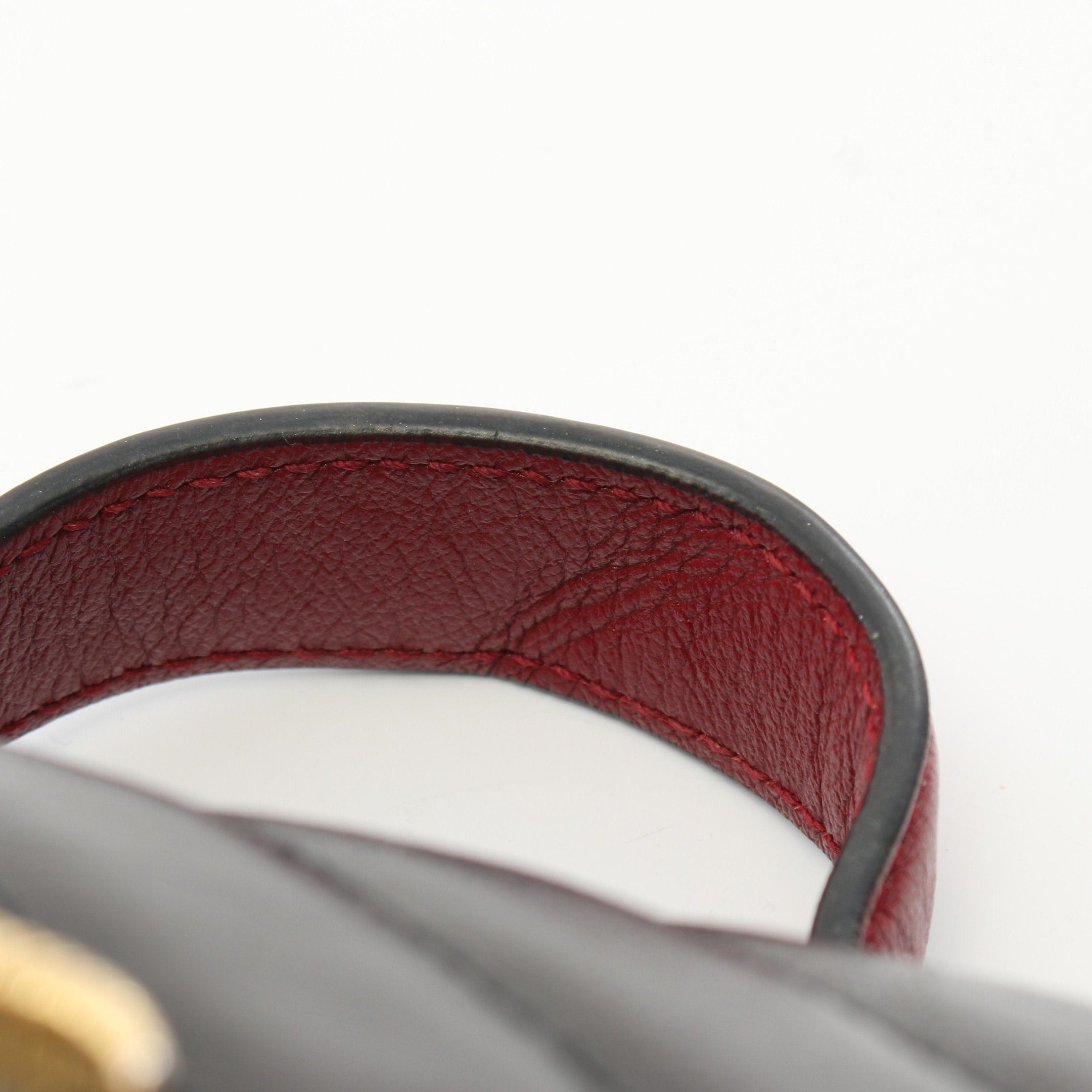 Gucci Gucci Gg Marmont Handbag Leather Black Red Size ONE SIZE - 6 Thumbnail