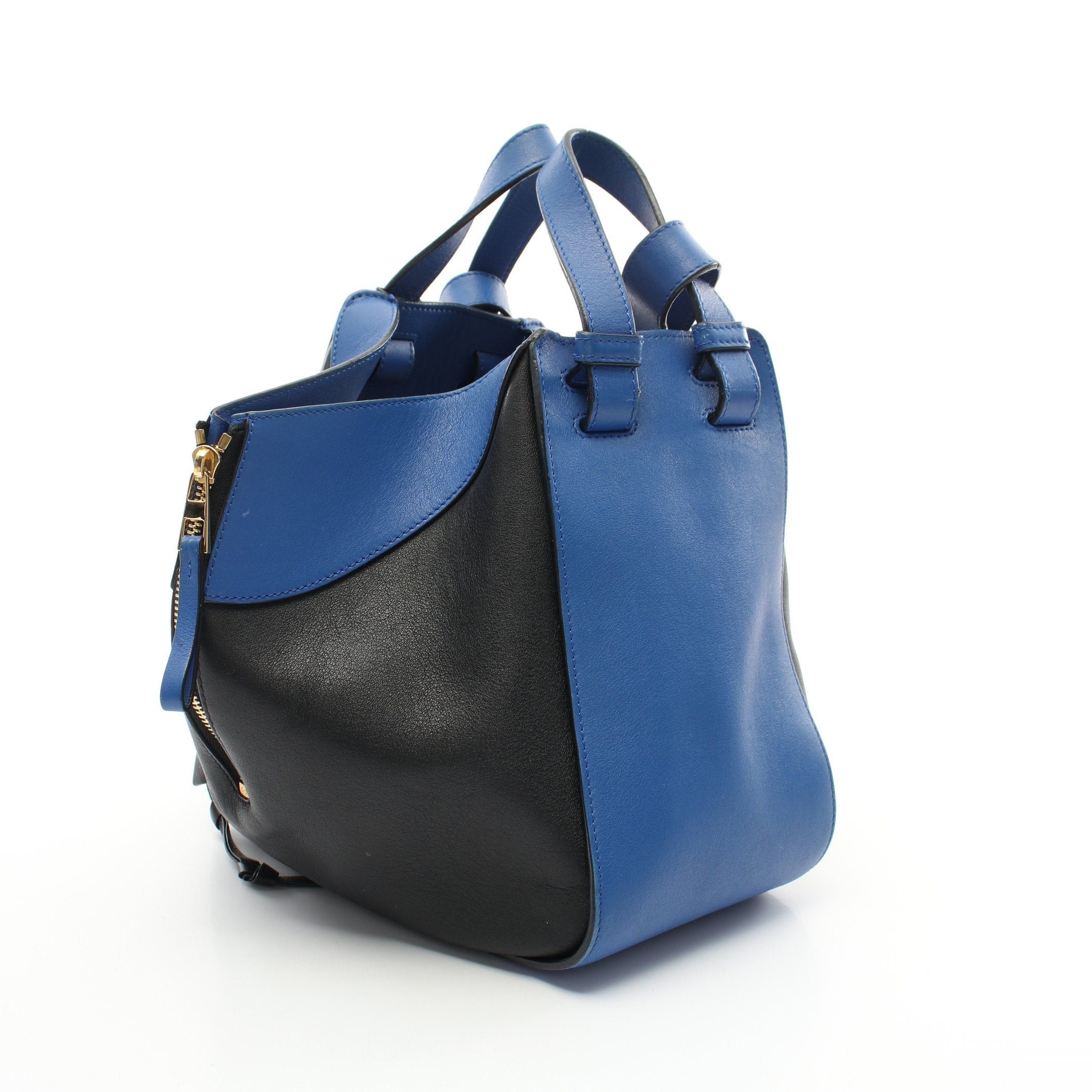 Loewe Loewe Hammock Small Handbag Leather Blue Black Size ONE SIZE - 2 Thumbnail