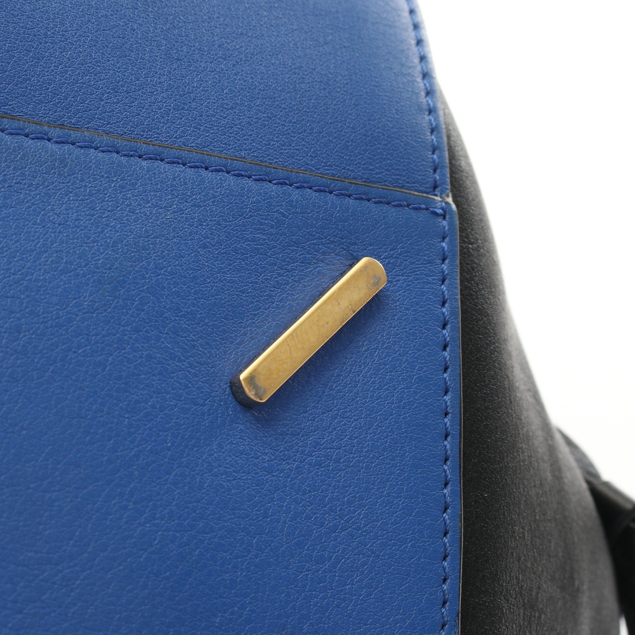 Loewe Loewe Hammock Small Handbag Leather Blue Black Size ONE SIZE - 8 Thumbnail
