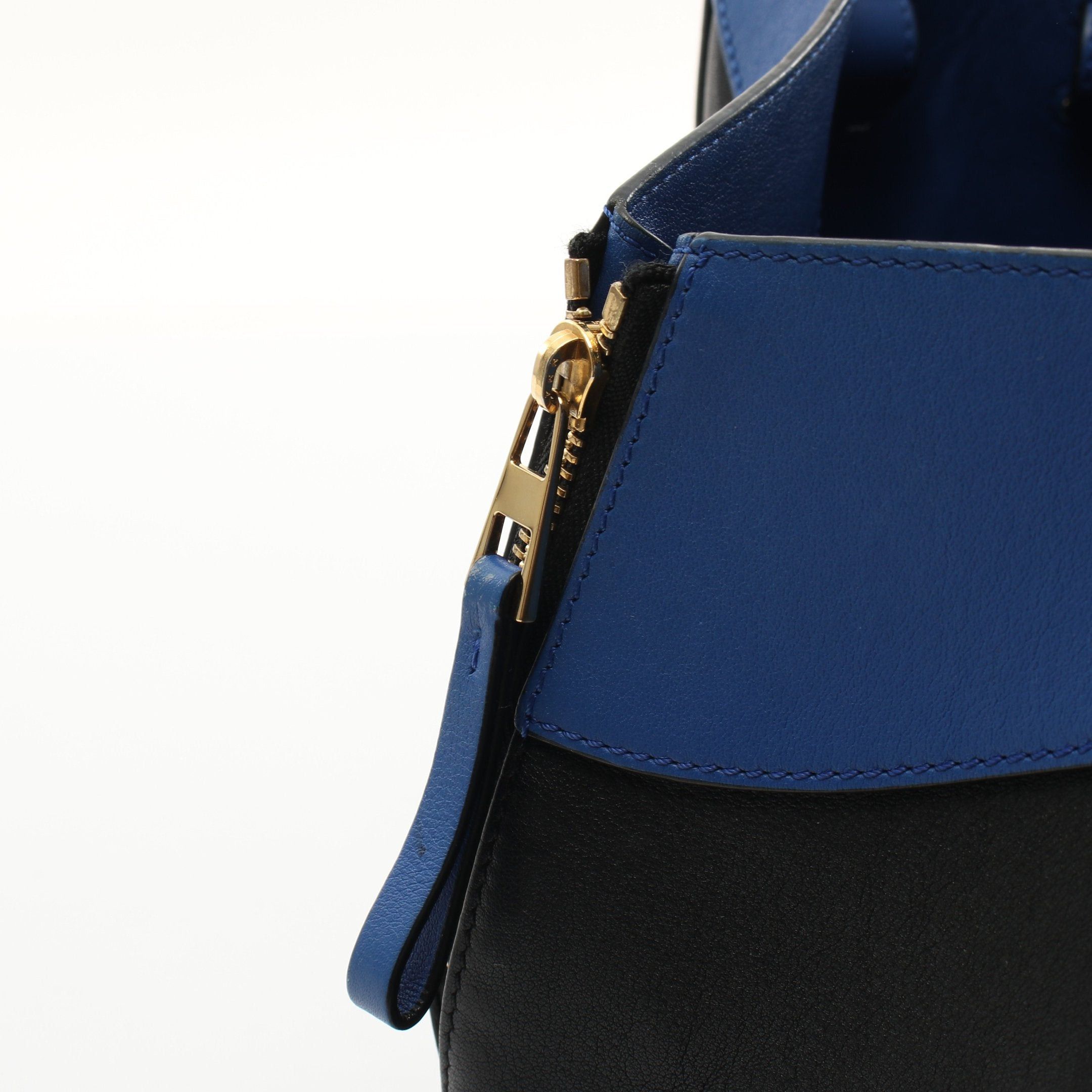 Loewe Loewe Hammock Small Handbag Leather Blue Black Size ONE SIZE - 9 Thumbnail