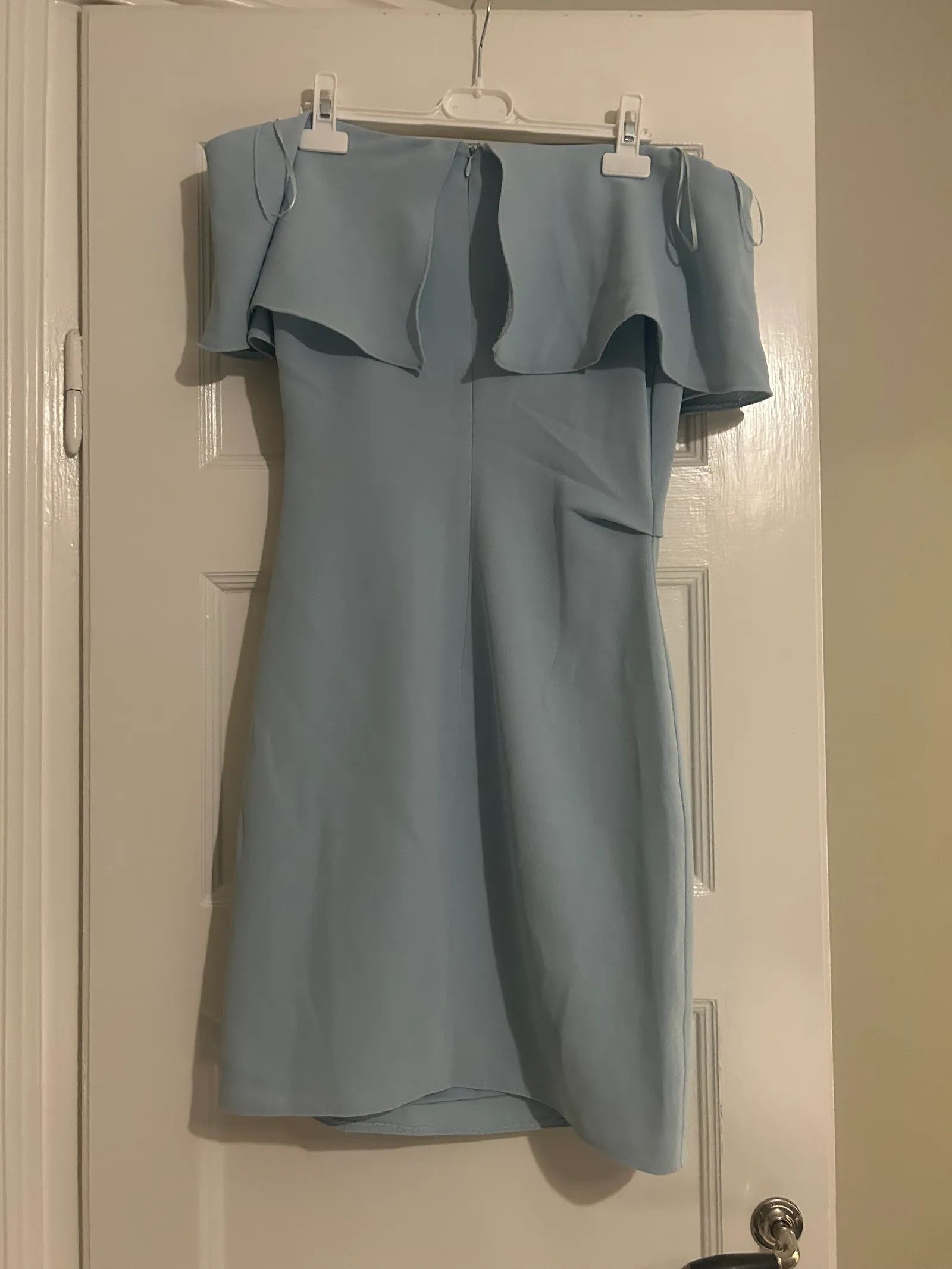 Reiss Reiss Reiss Balm light pastel blue Bardot off shoulder Dress Size M / US 6-8 / IT 42-44 - 6 Thumbnail